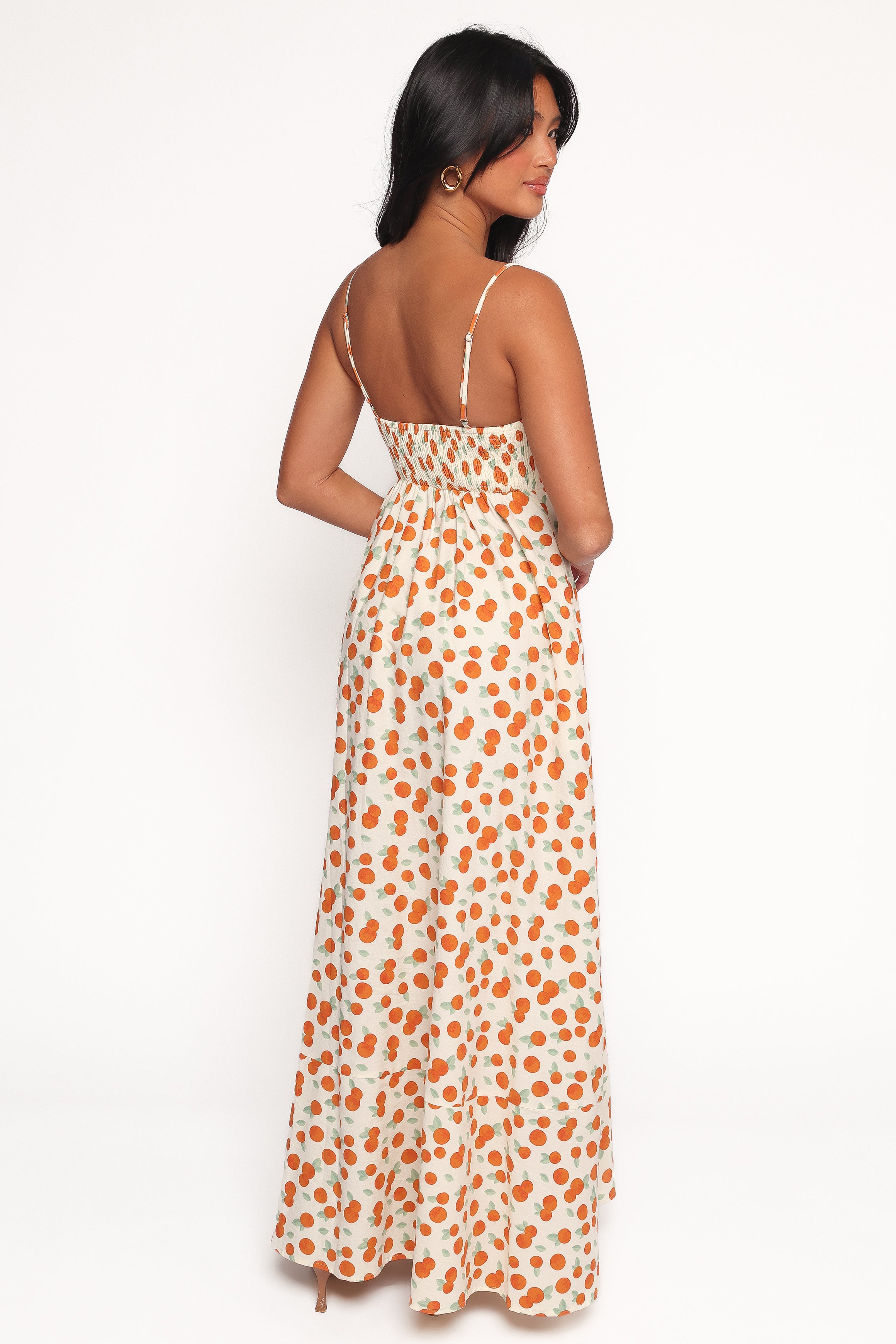 Petal and Pup USA DRESSES Leah Maxi Dress - Clementine Print