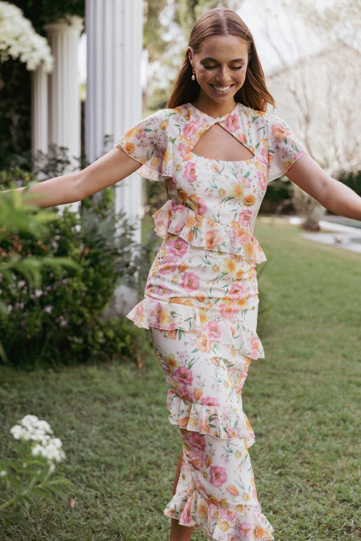 Petal and Pup Women's Leila Maxi Dress - Peony