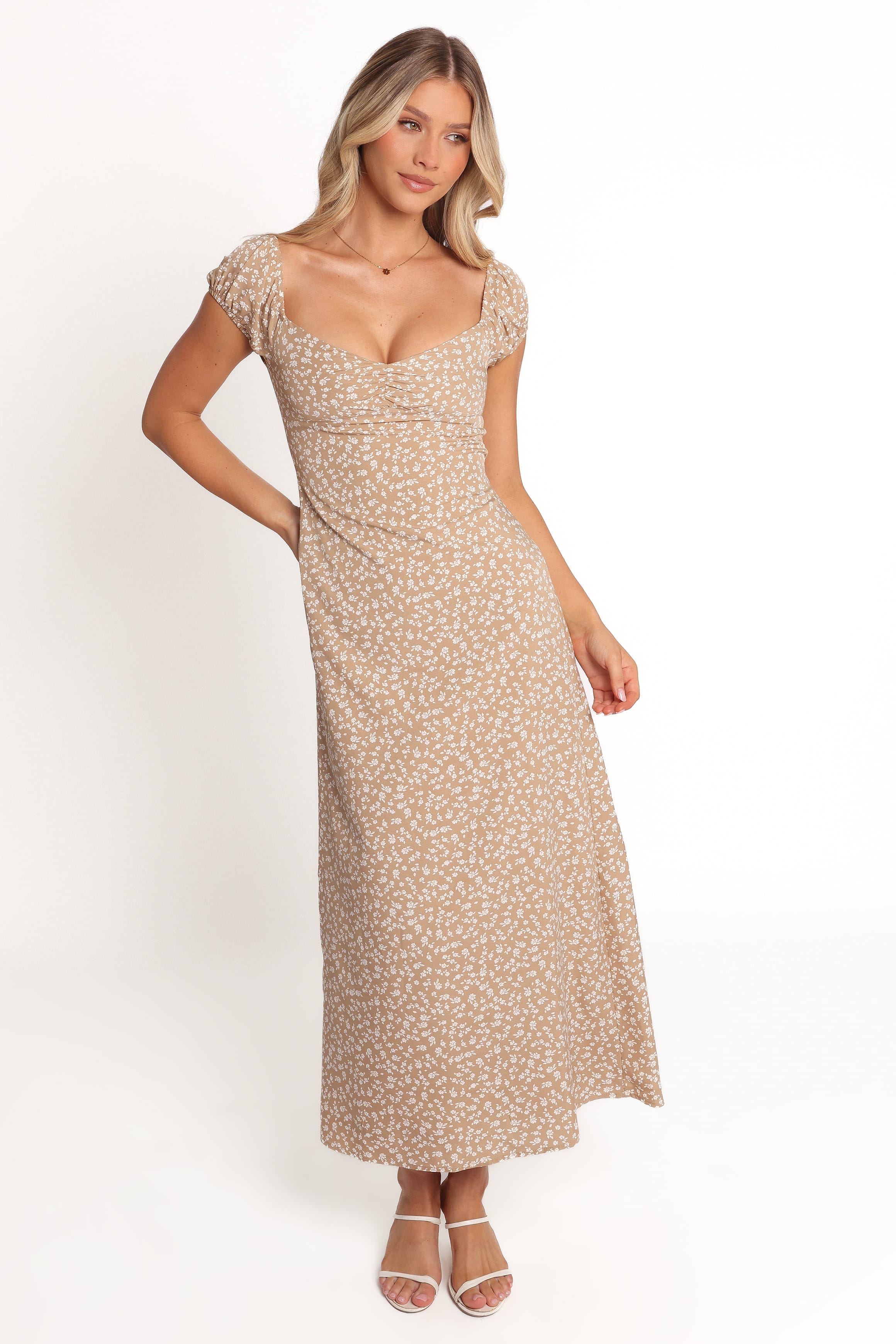 Petal and Pup USA DRESSES Leire Maxi Dress - Beige (Hold for Rack)