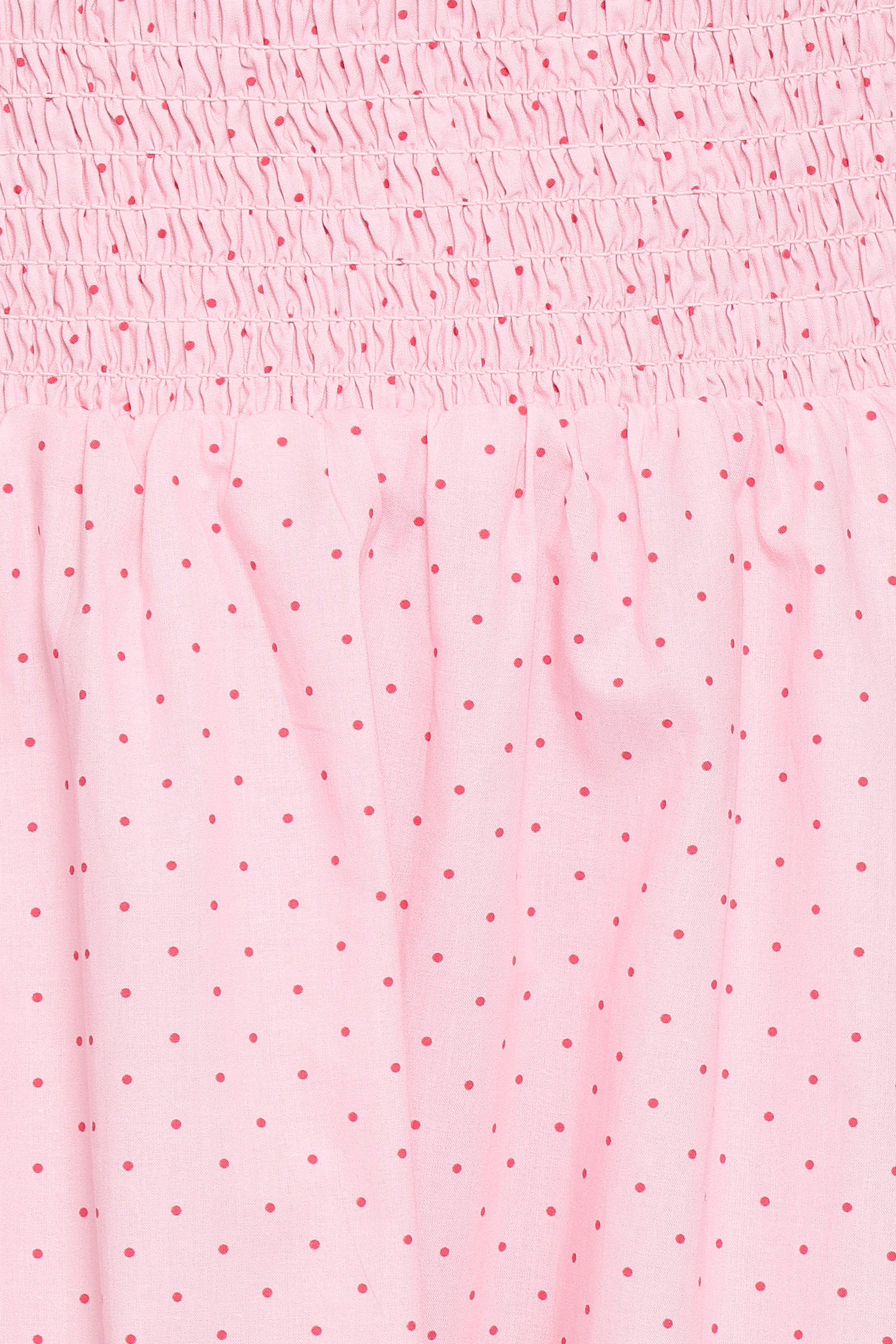 Petal and Pup USA DRESSES Leticia Midi Dress - Pink Polka Dot