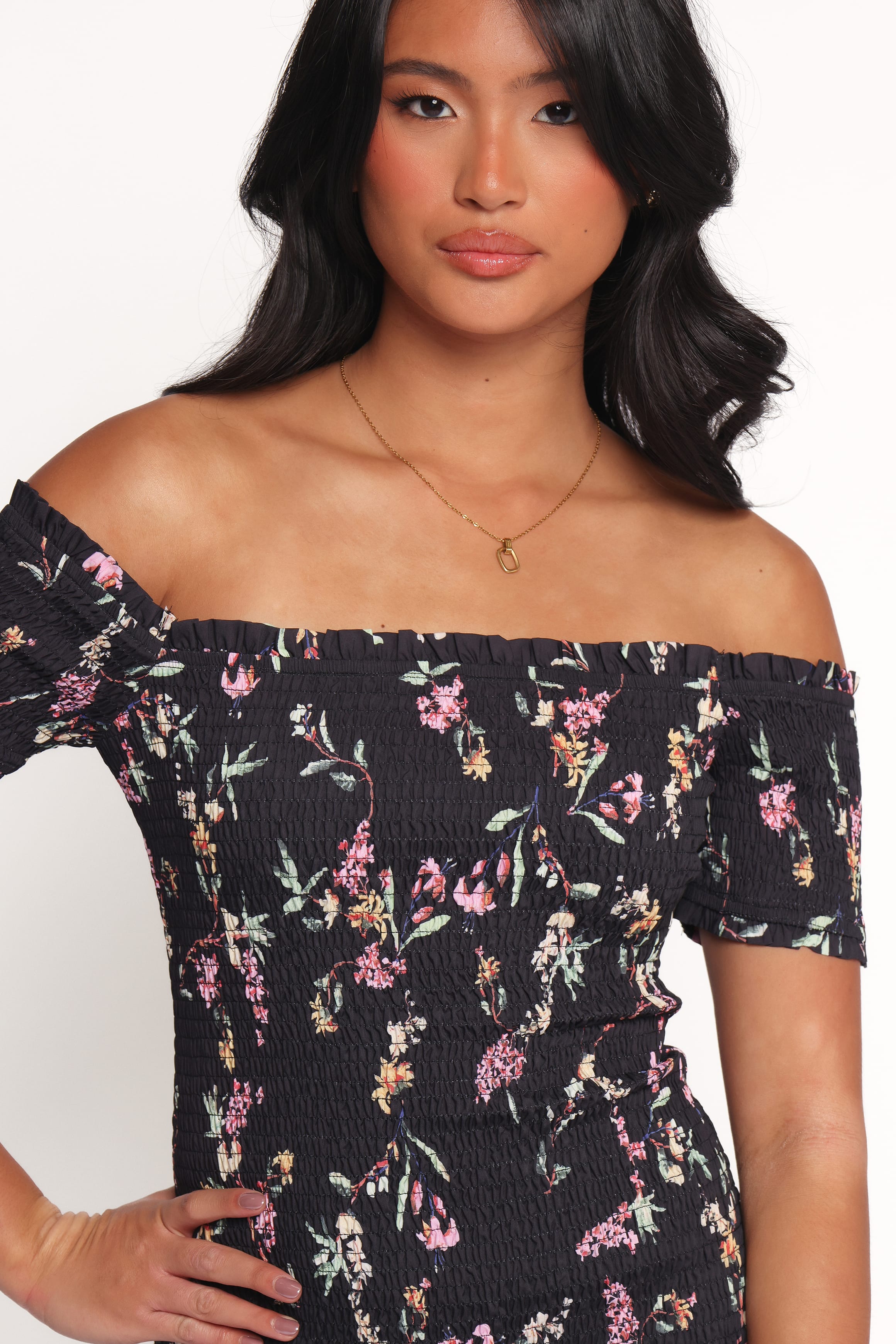 Petal and Pup USA DRESSES Lewis Mini Dress - Black Floral (Hold for Rack)