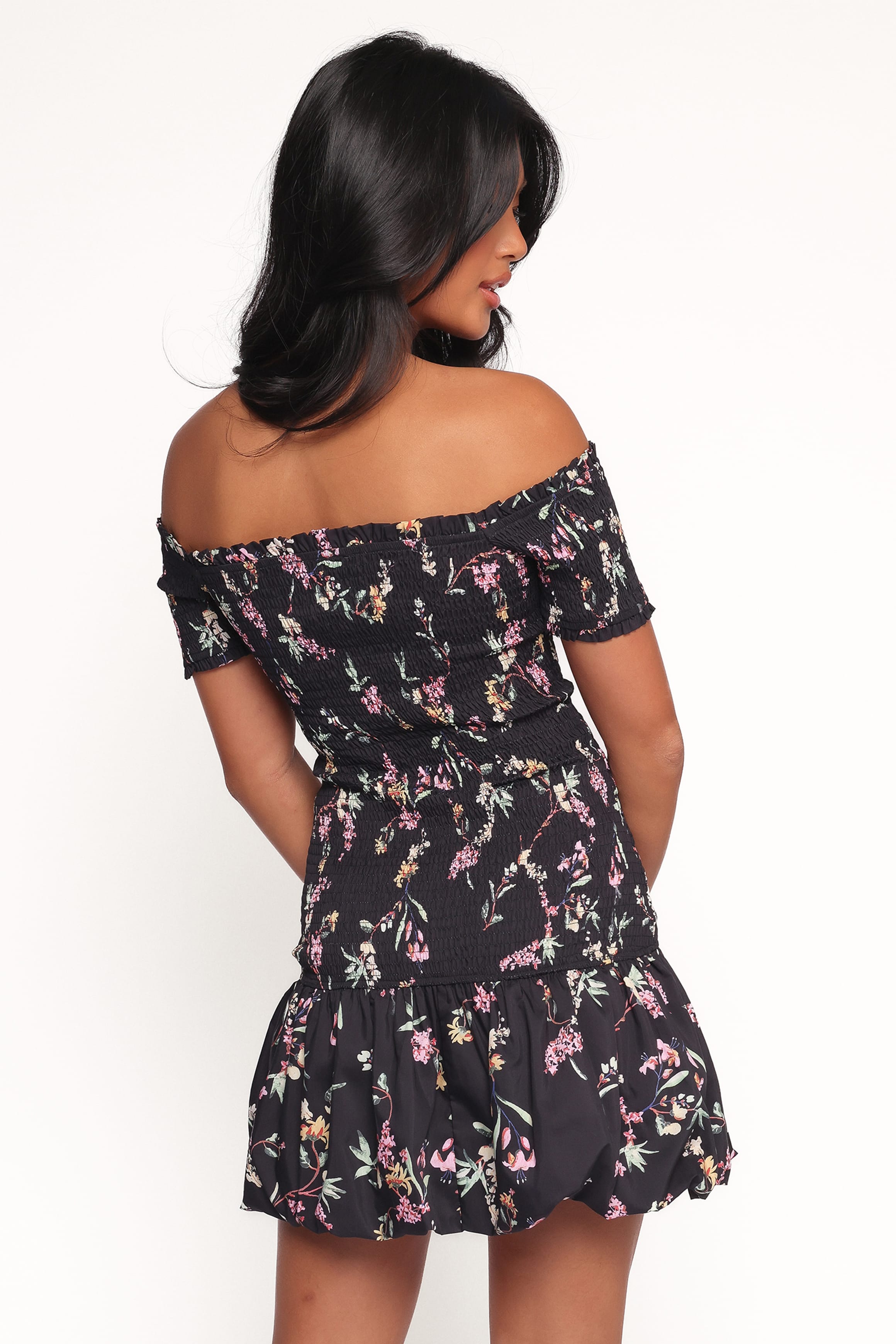 Petal and Pup USA DRESSES Lewis Mini Dress - Black Floral (Hold for Rack)