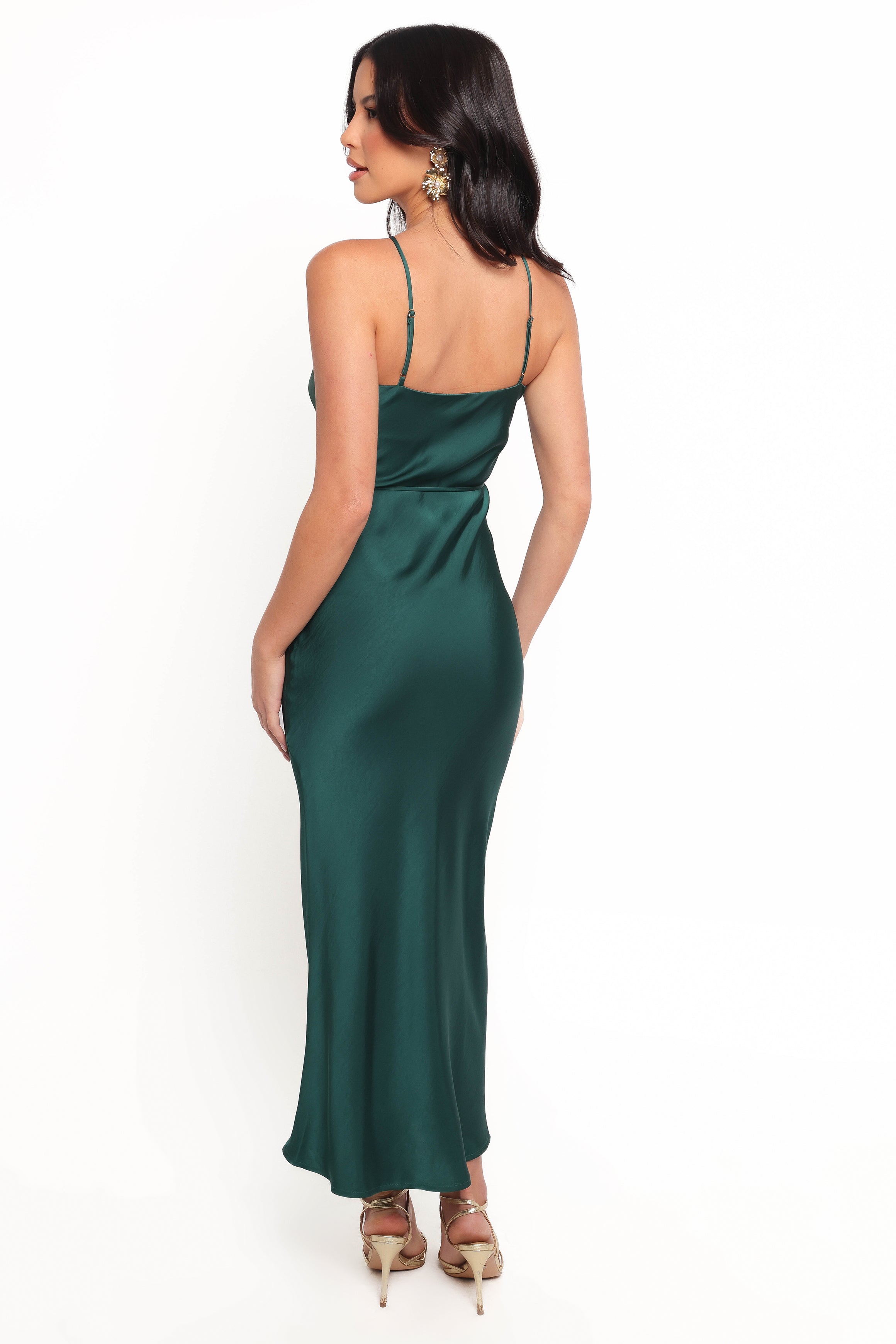 Liana Midi Dress - Emerald Green | Petal & Pup USA Liana Midi Dress - Emerald Green | Petal & Pup USA