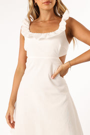 Petal and Pup USA DRESSES Libbie Mini Dress - White