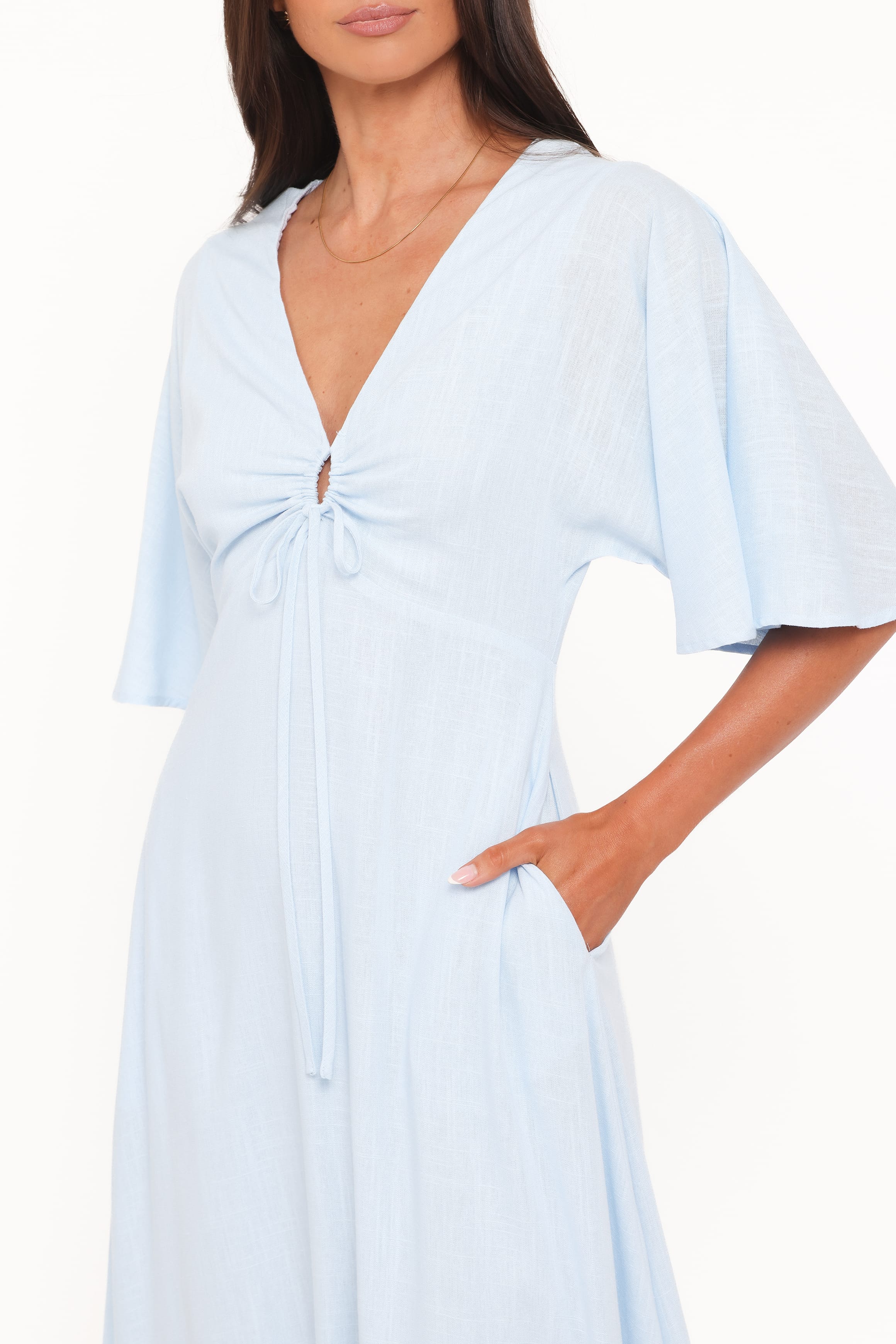 Petal and Pup USA DRESSES Liberty Midi Dress - Light Blue