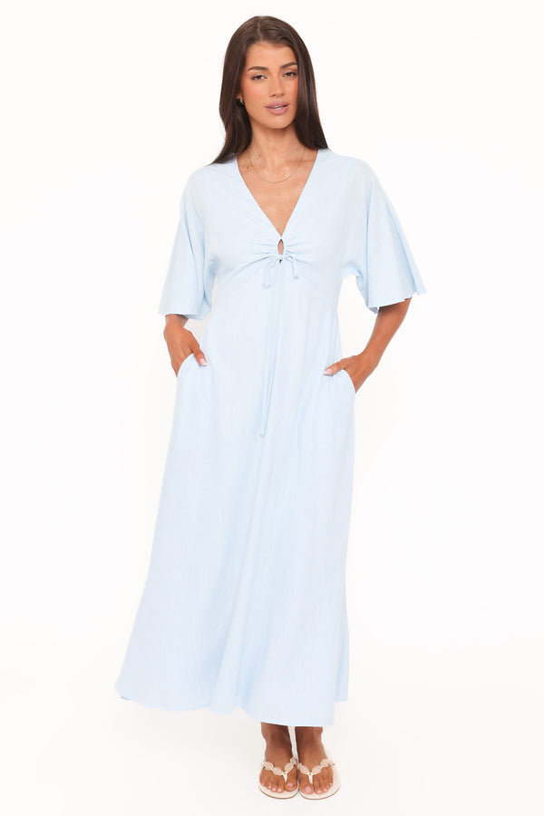 Petal and Pup USA DRESSES Liberty Midi Dress - Light Blue
