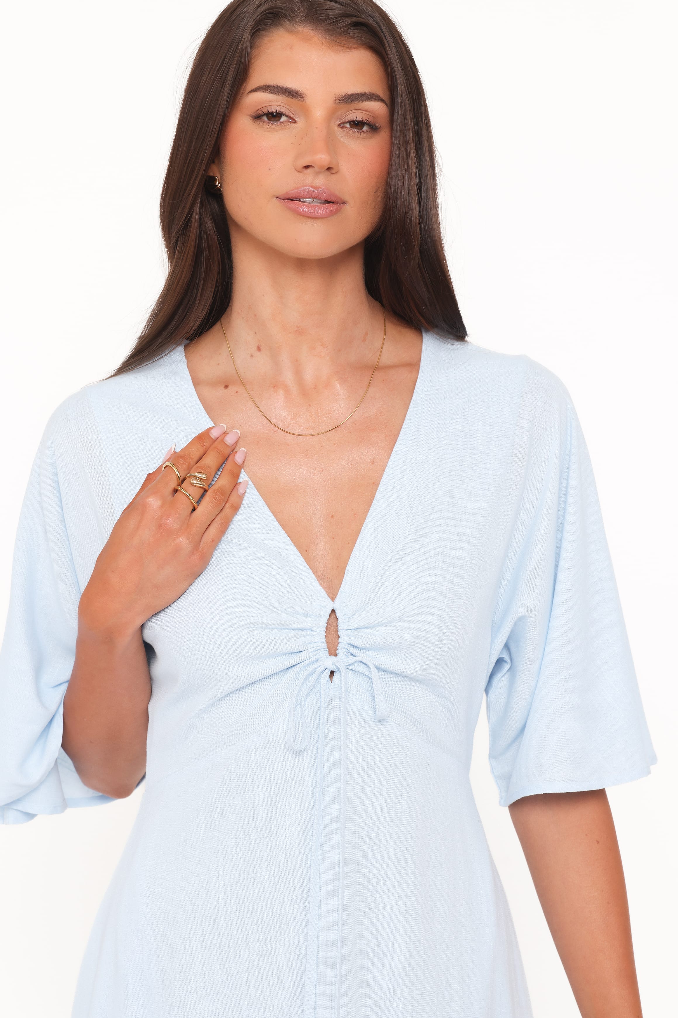 Petal and Pup USA DRESSES Liberty Midi Dress - Light Blue