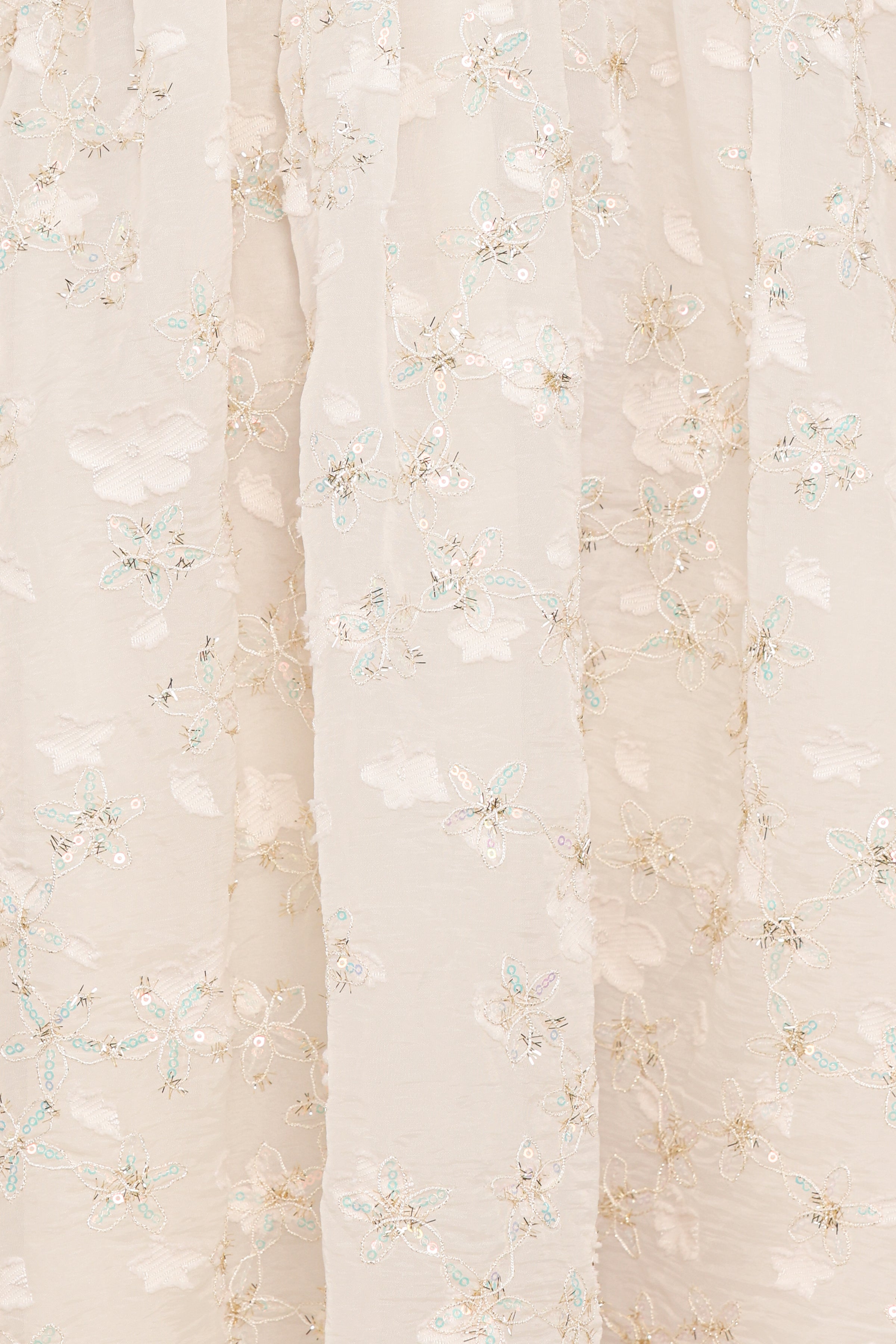 Petal and Pup USA DRESSES Lillan Mini Dress - Ivory Sequin