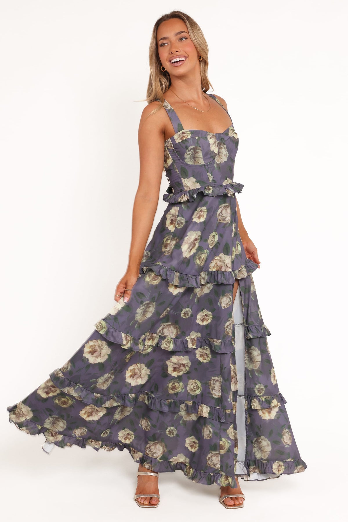 lillee floral print tiered maxi dress petal & pup Lillee Tiered Maxi Dress