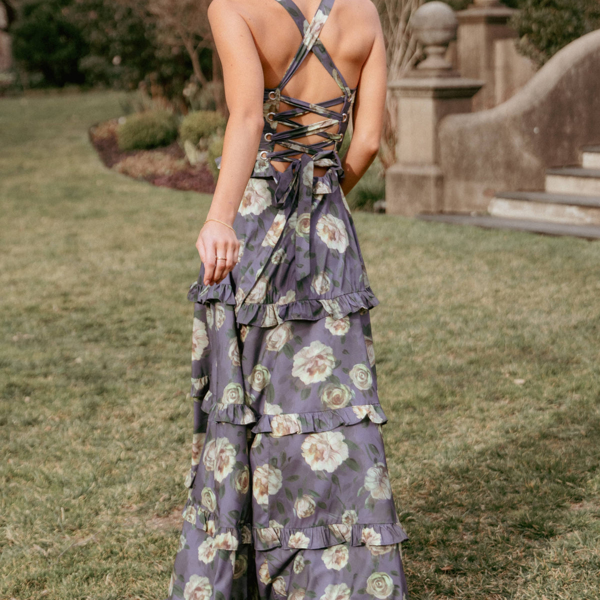 Petal and Pup Women's Lillee Tiered Maxi Dress