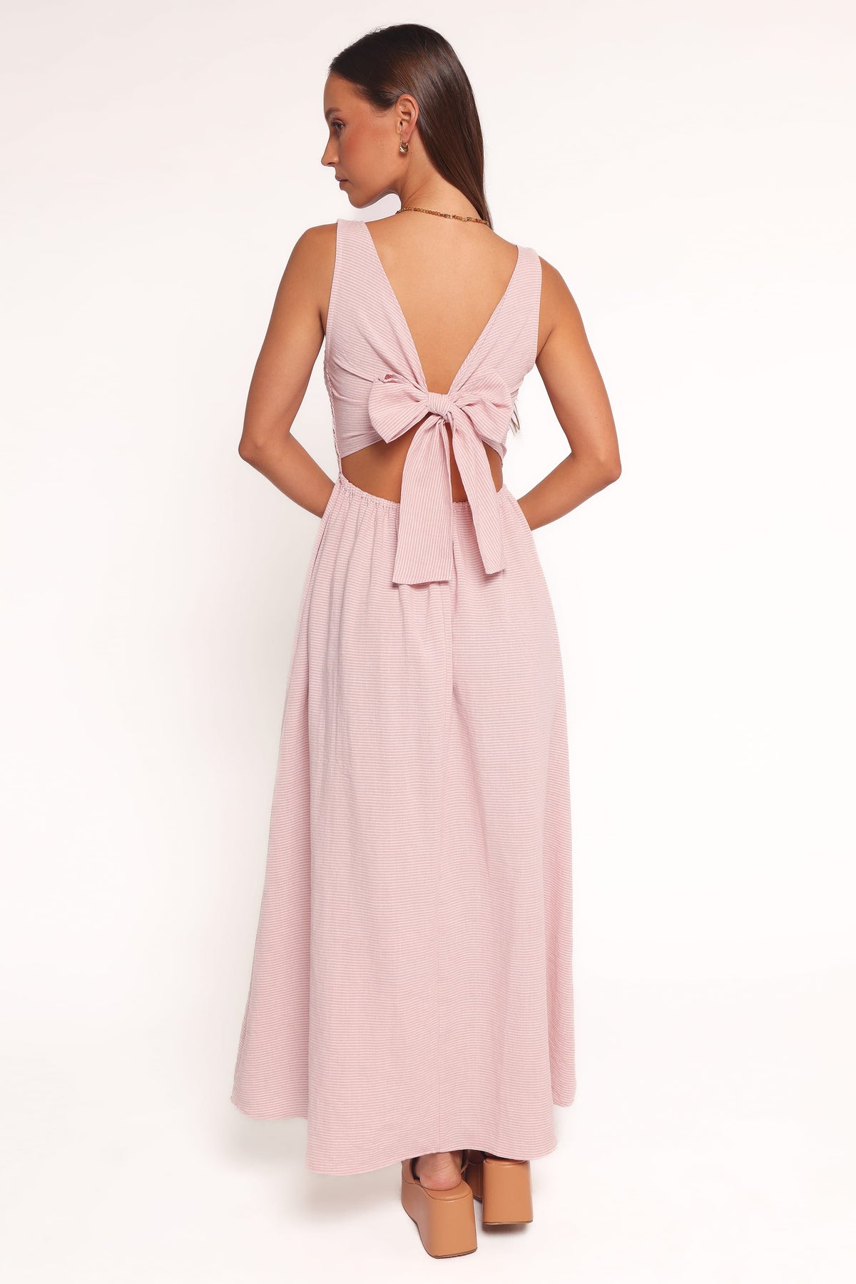 pale pink wrap dress Light Pink Silk Wrap Mini Dress, Bracelet Sleeves, Prom and Garden Look