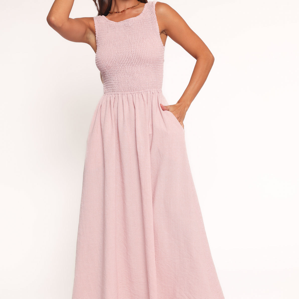 Petal and Pup Women's Lillie Maxi Dress - Pale Pink L