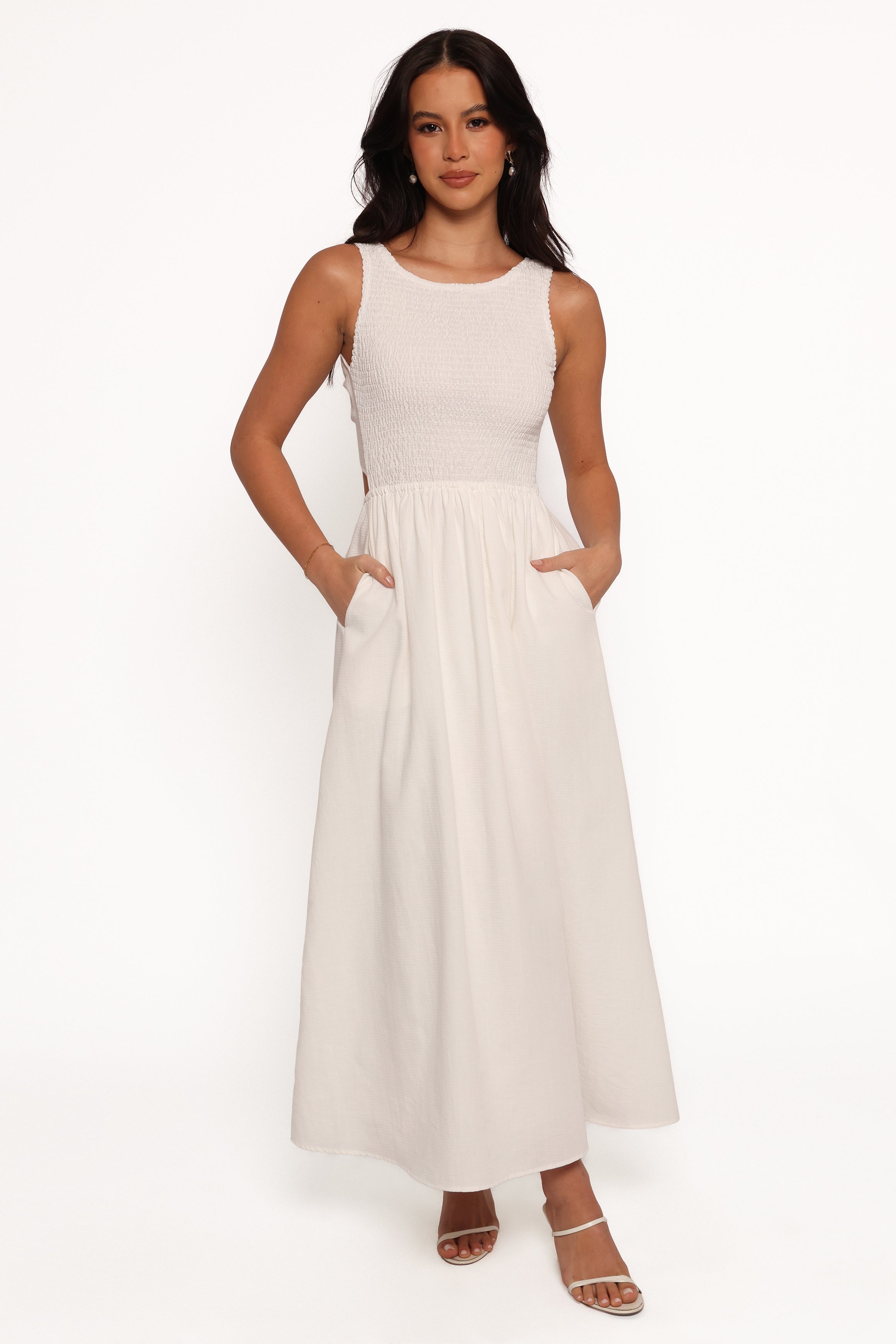 Petal and Pup USA DRESSES Lillie Maxi Dress - White
