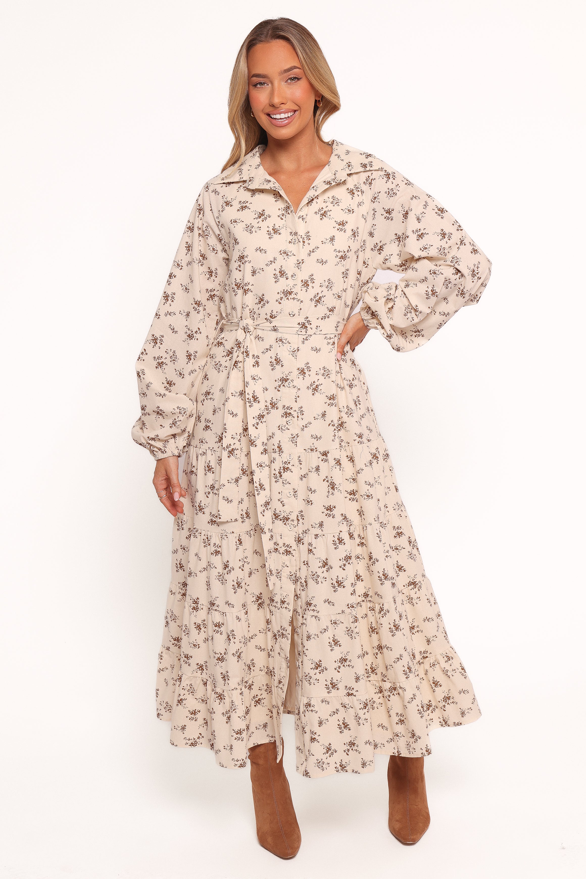 Petal and Pup USA DRESSES Lincoln Long Sleeve Maxi Dress - Floral