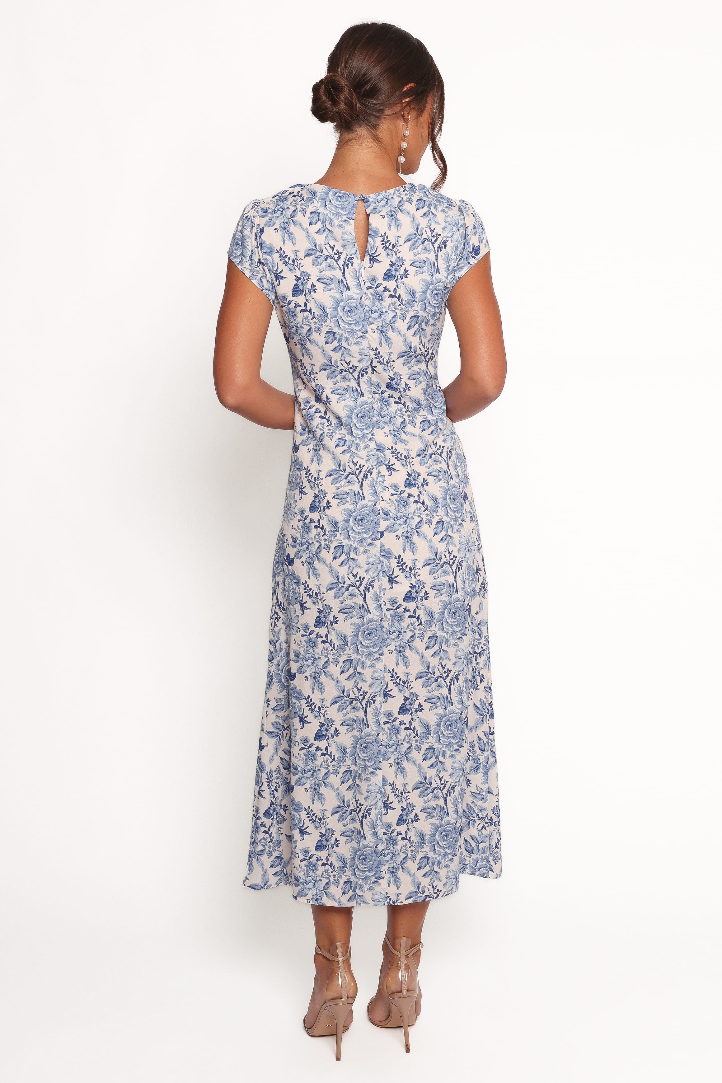Lisbeth Midi Dress - Blue Floral | Petal & Pup USA Lisbeth Midi Dress - Blue Floral | Petal & Pup USA
