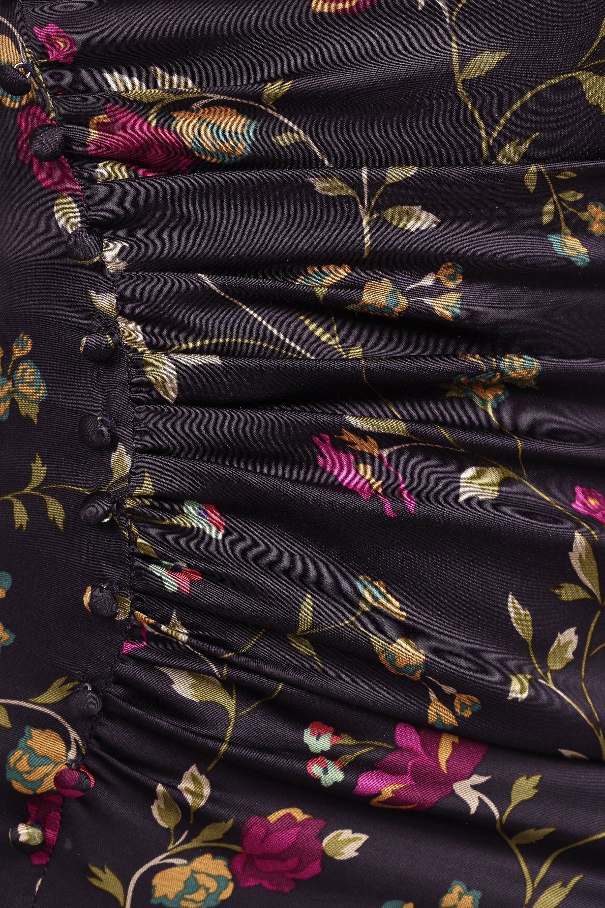 Petal and Pup USA DRESSES Lisbeth Midi Dress - Midnight Floral