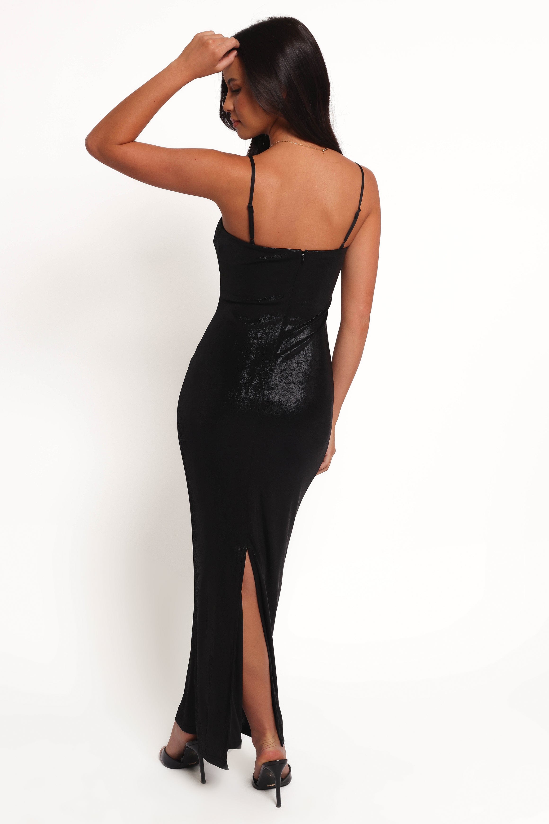 【極美品】完売 24年 6,9万 フォクシー Dress Laurel 38 黒 Lorelai Maxi Dress - Black | Petal & Pup USA