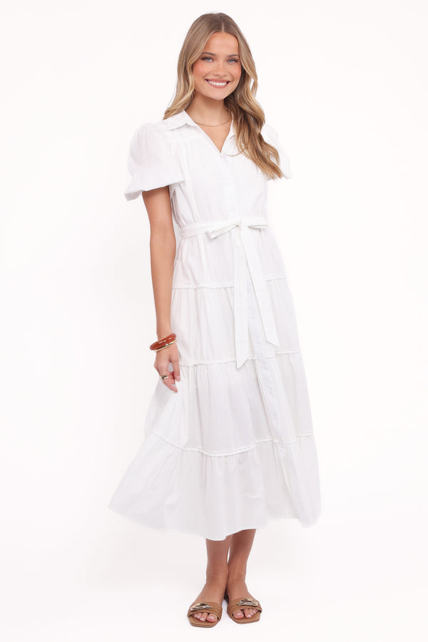 Petal and Pup USA DRESSES Louella Maxi Dress - White (Hold for Amazon)