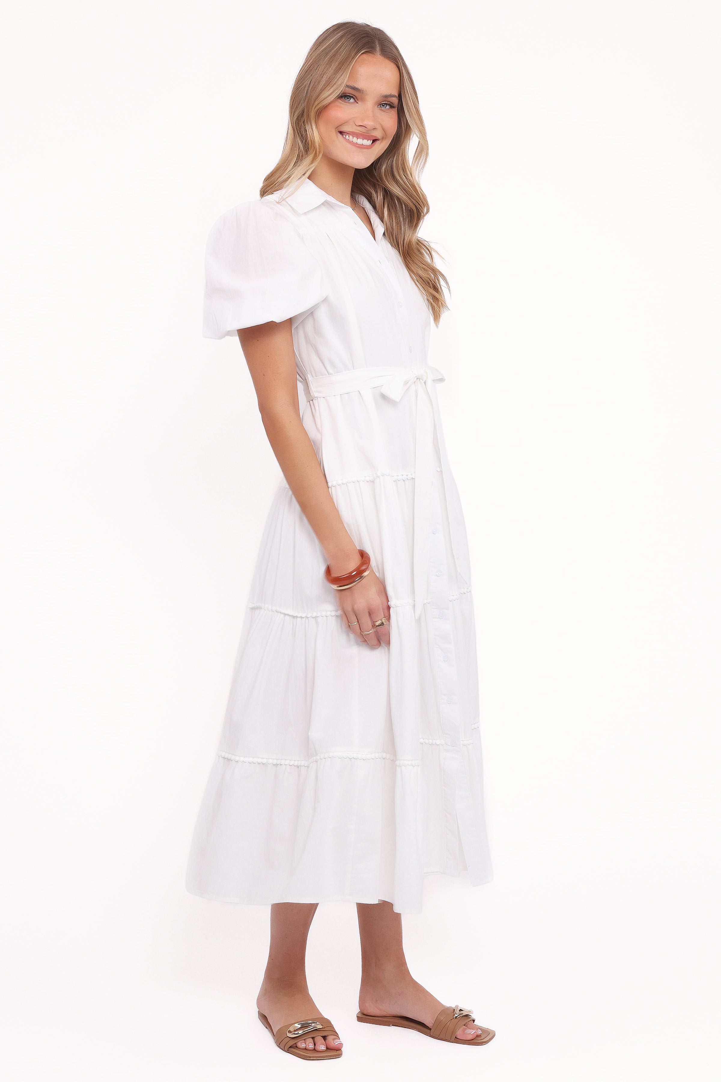 Petal and Pup USA DRESSES Louella Maxi Dress - White (Hold for Amazon)