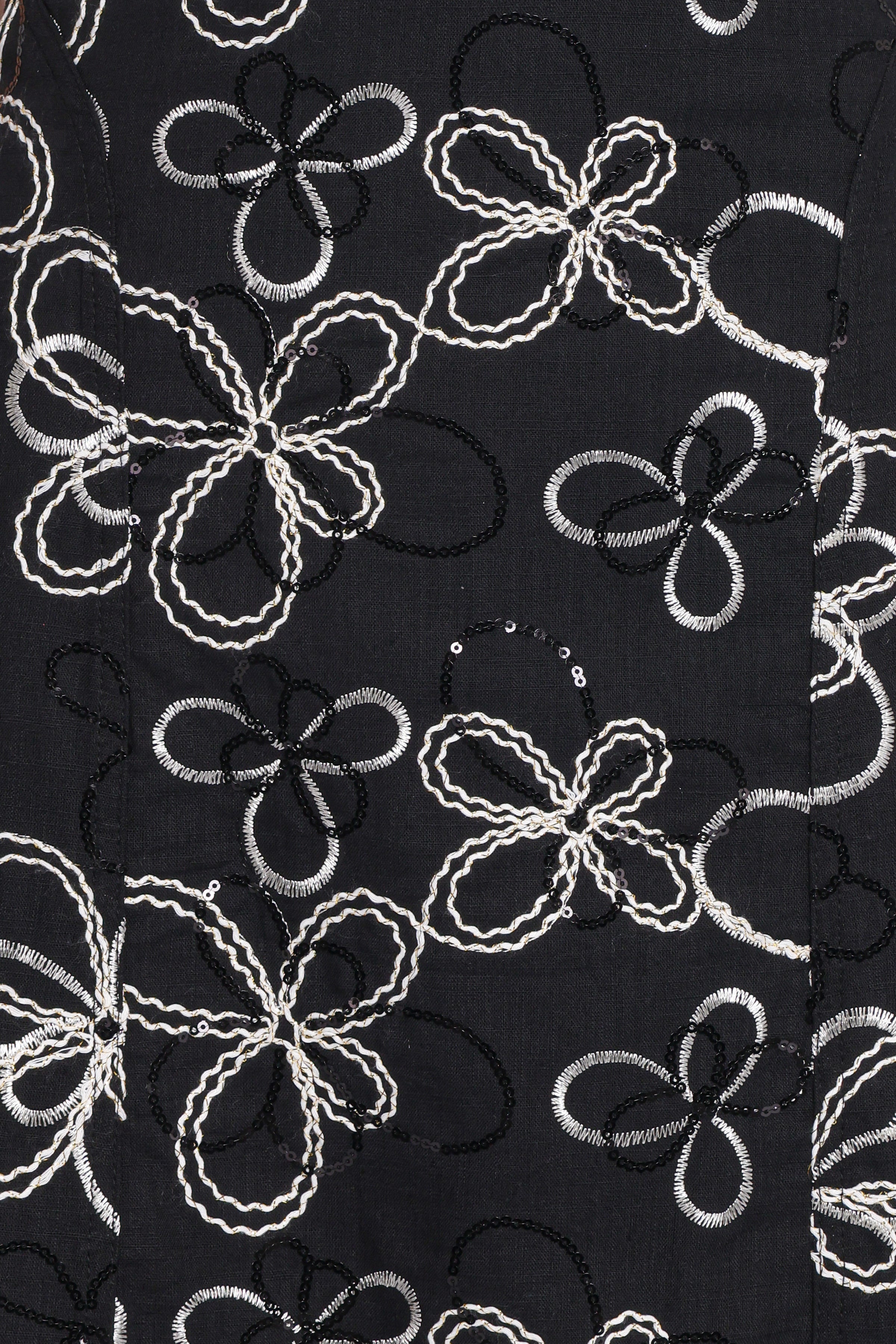 Petal and Pup USA DRESSES Loven Midi Dress - Black/White