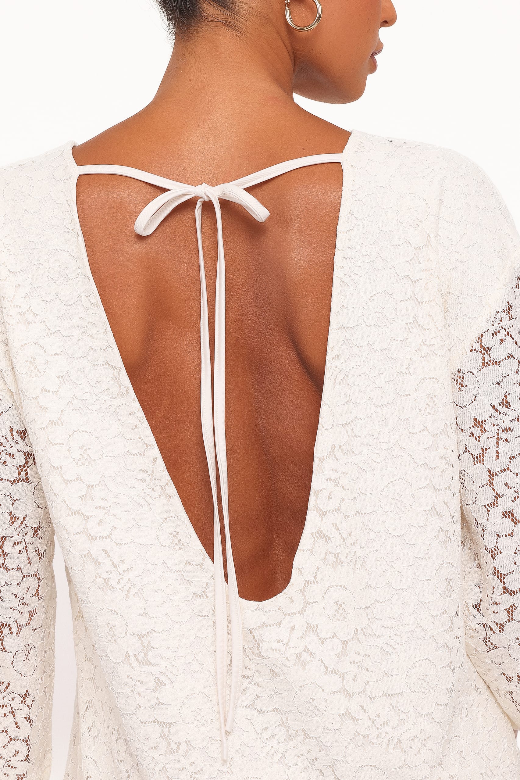 Petal and Pup USA DRESSES Lula Mini Dress - Cream Lace