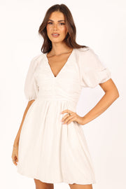 Petal and Pup USA DRESSES Lulee Mini Dress - White