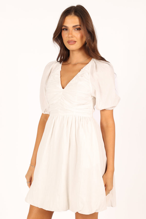 Petal and Pup USA DRESSES Lulee Mini Dress - White