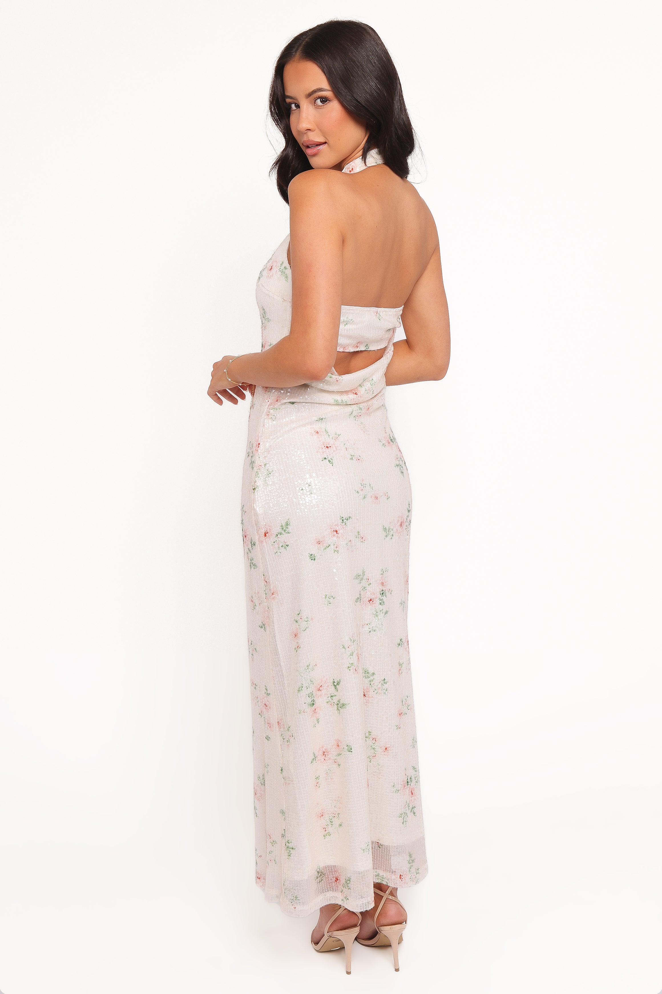 Petal and Pup USA DRESSES Lunara Maxi Dress - Sequin Floral
