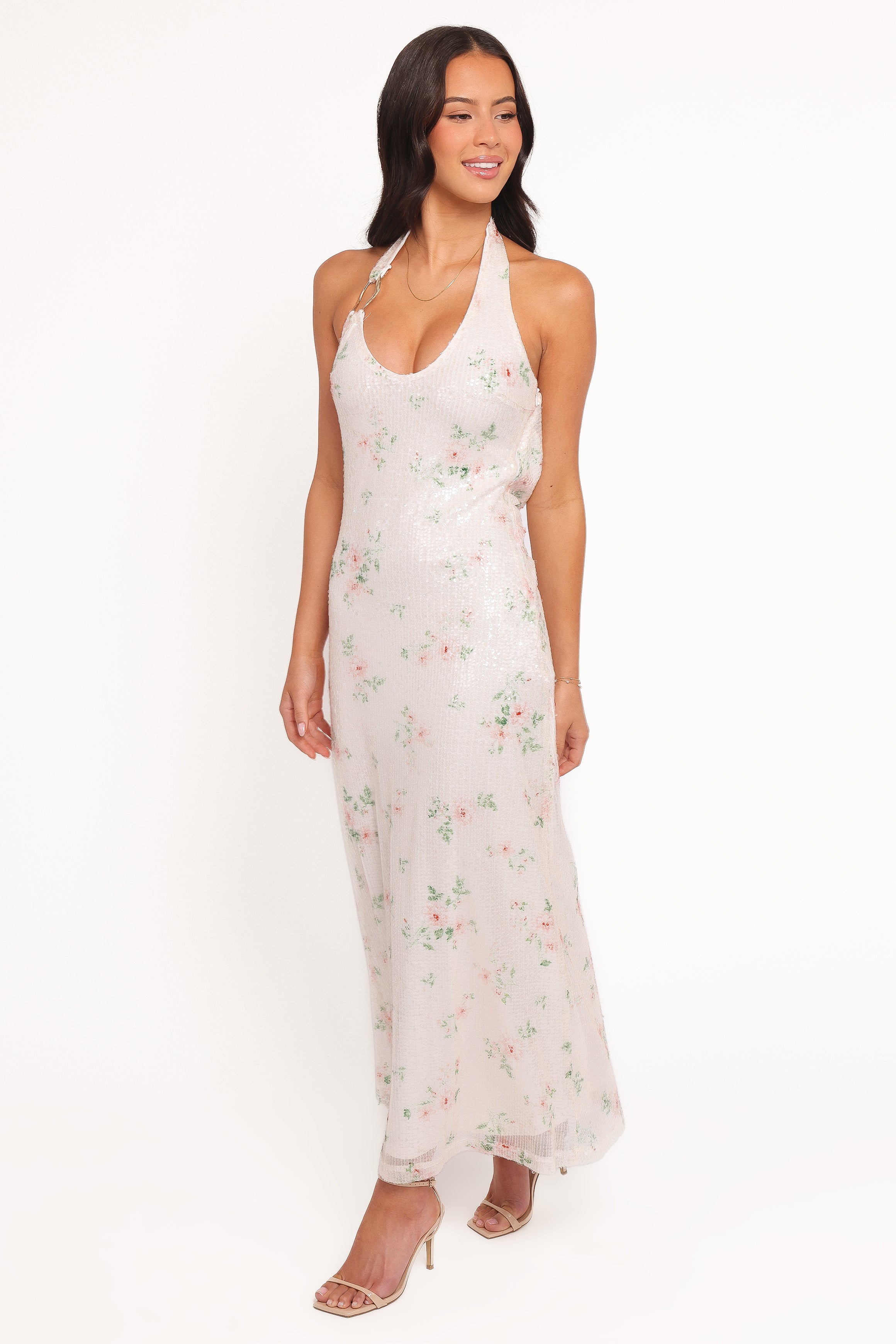 Petal and Pup USA DRESSES Lunara Maxi Dress - Sequin Floral