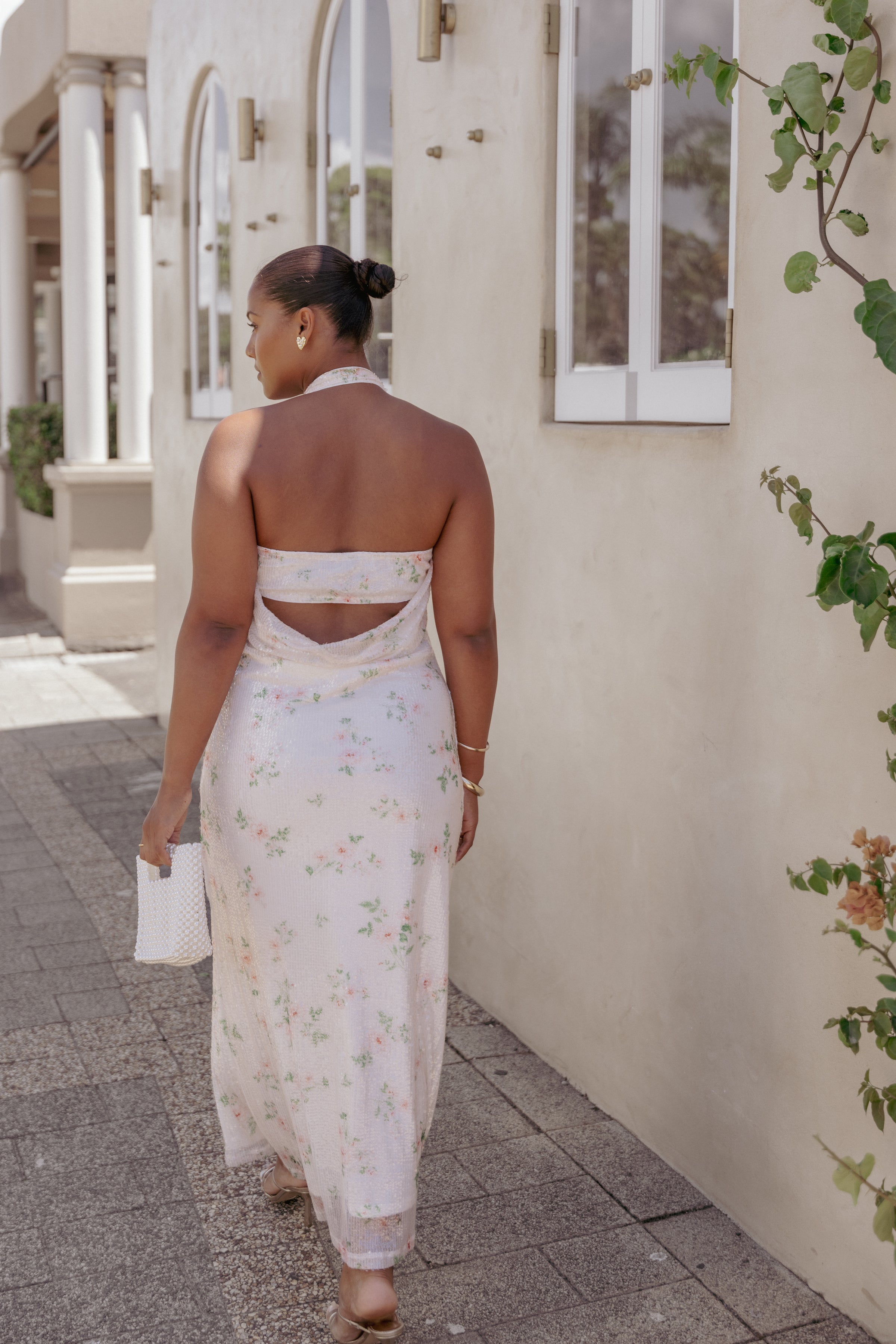 Petal and Pup USA DRESSES Lunara Maxi Dress - Sequin Floral