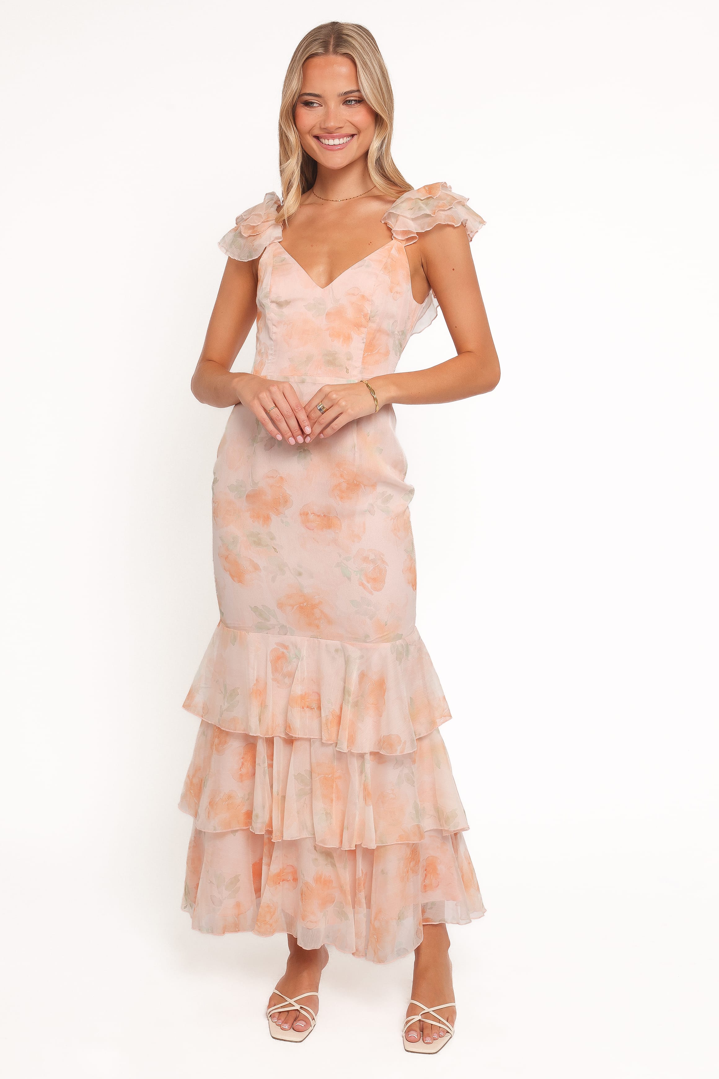 Petal and Pup USA DRESSES Lydia Maxi Dress - Pink Floral