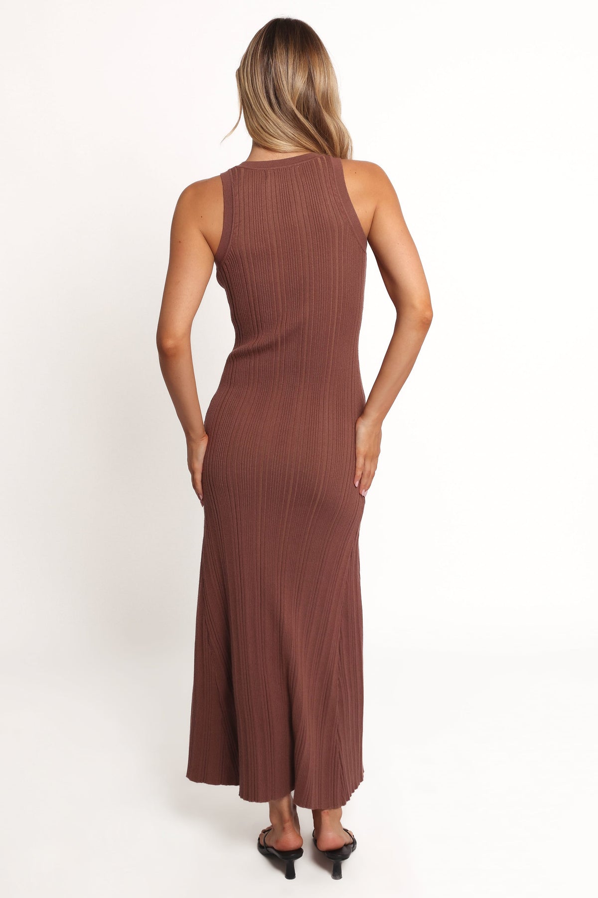 Petal and Pup USA DRESSES Lyon Maxi Knit Dress - Chocolate Brown (Hold for Rack)