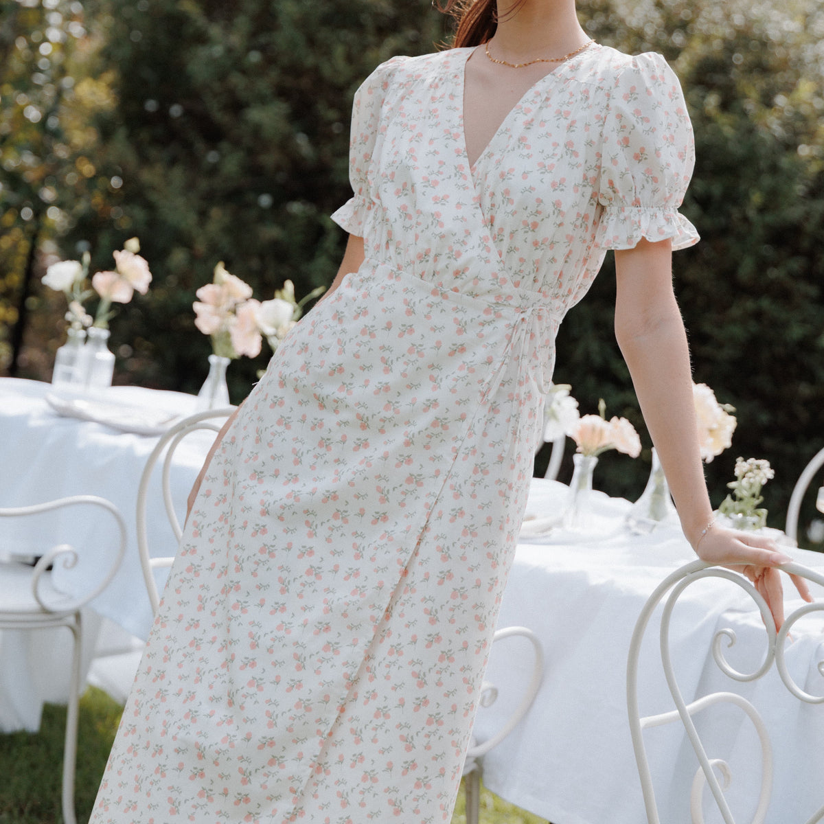ditsy print midi dress Ditsy Floral Midi Dress