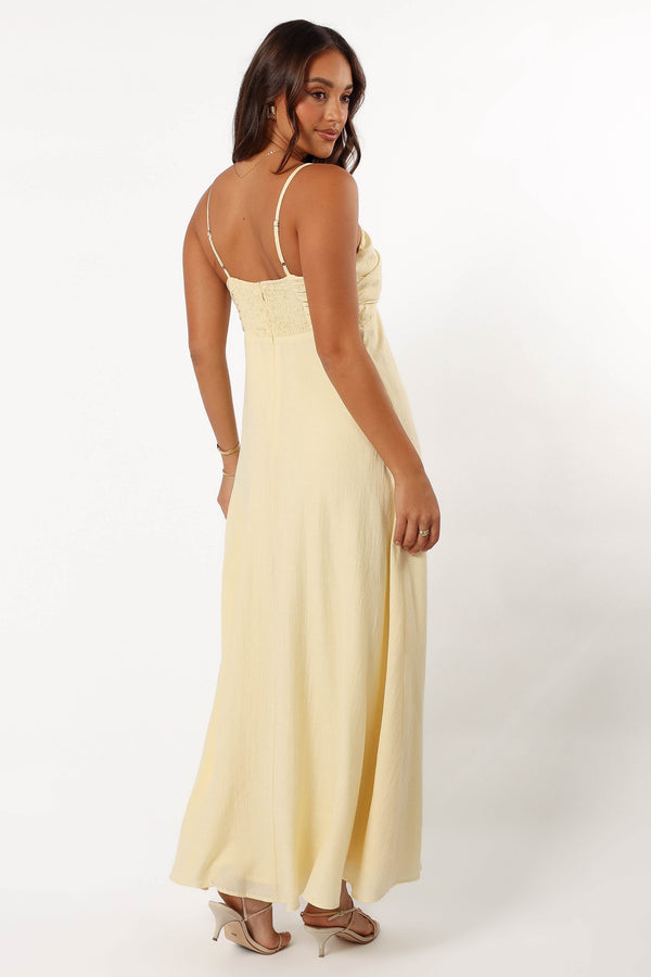 Petal and Pup USA DRESSES Maddie Maxi Dress - Butter Yellow