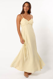 Petal and Pup USA DRESSES Maddie Maxi Dress - Butter Yellow