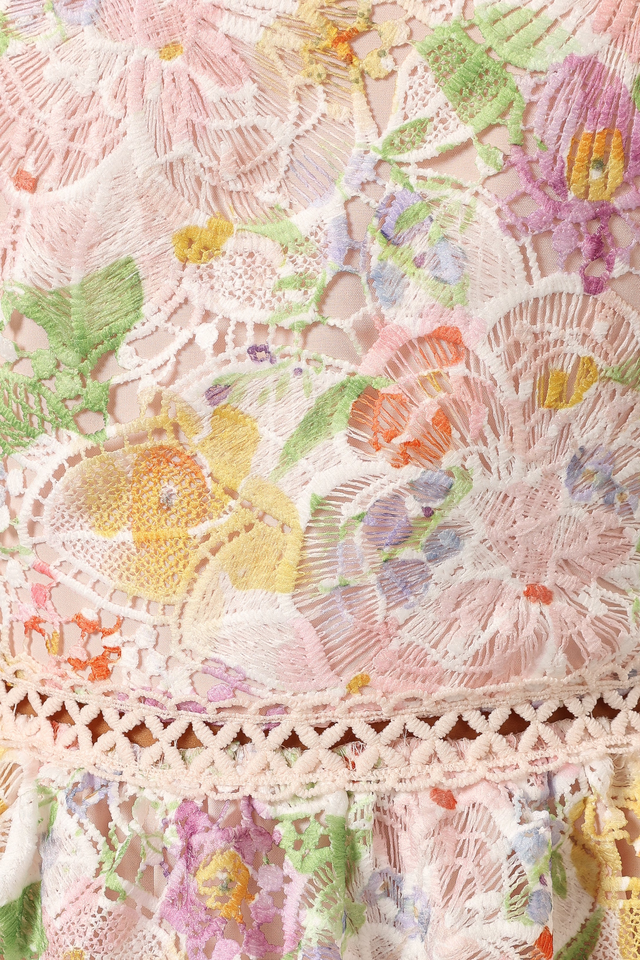 Petal and Pup USA DRESSES Maddy Midi Dress - Light Pink Multi