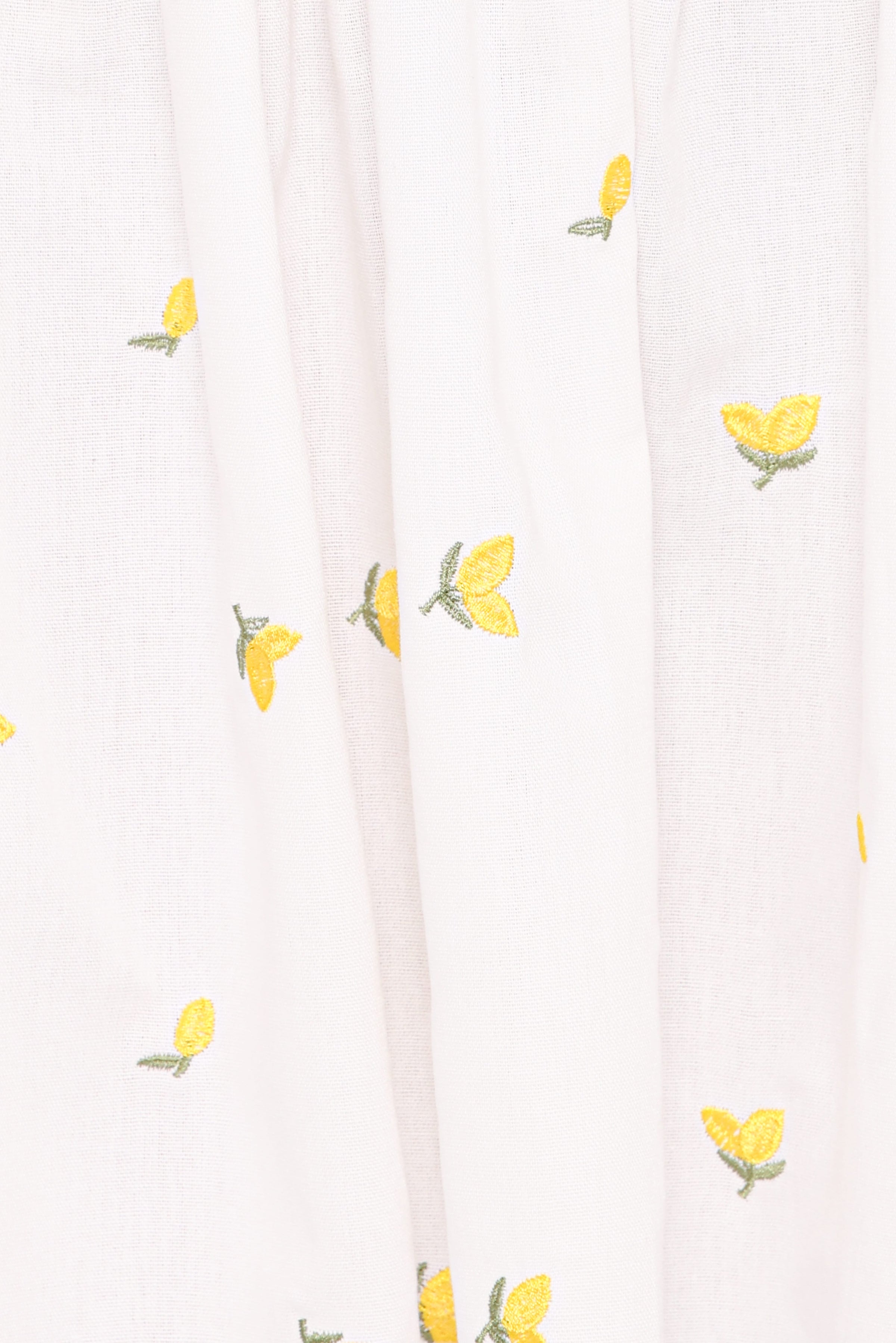 Petal and Pup USA DRESSES Madeline Mini Dress - Embroidered Lemons