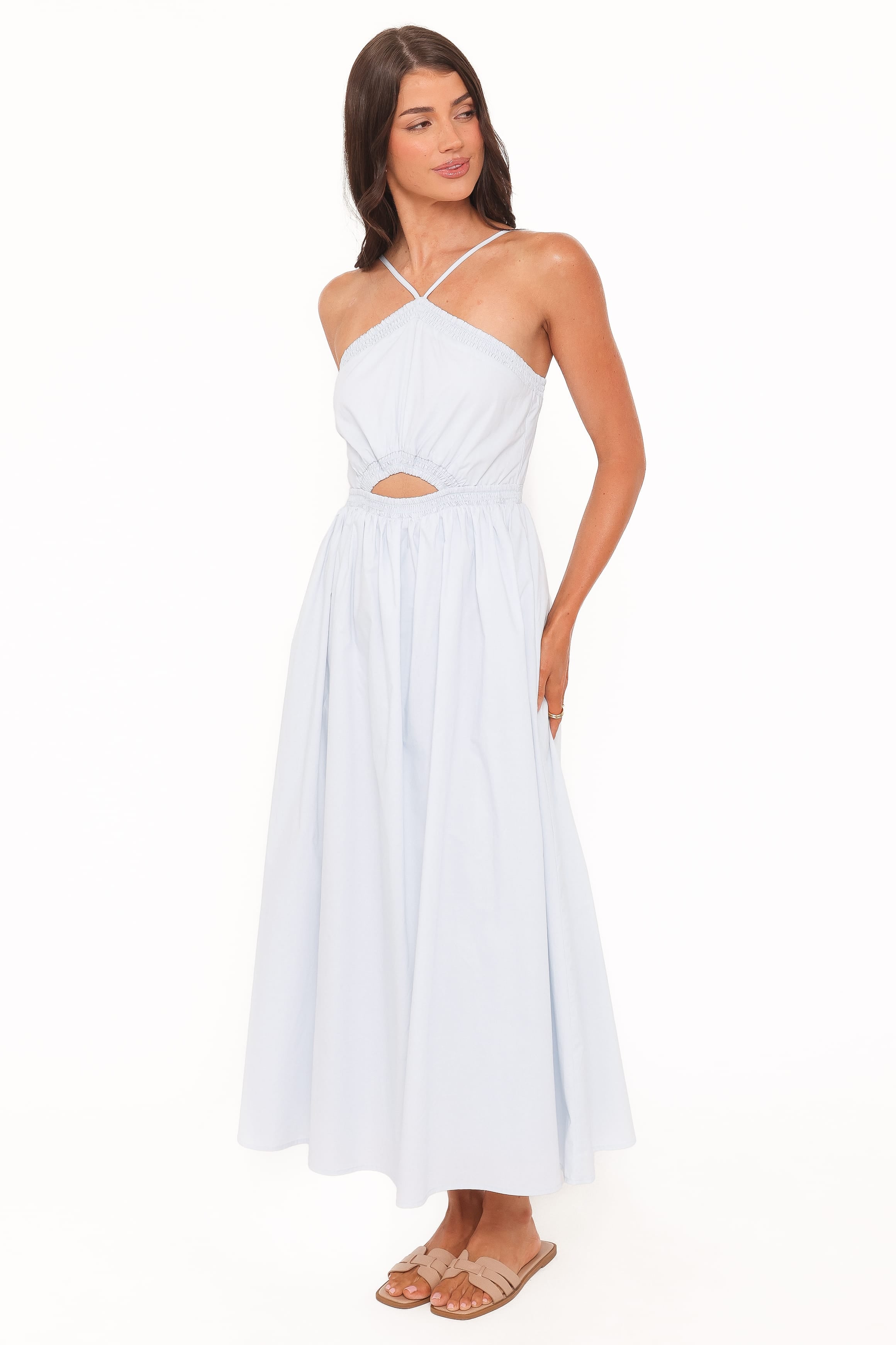 Petal and Pup USA DRESSES Madi Maxi Dress - Pale Blue