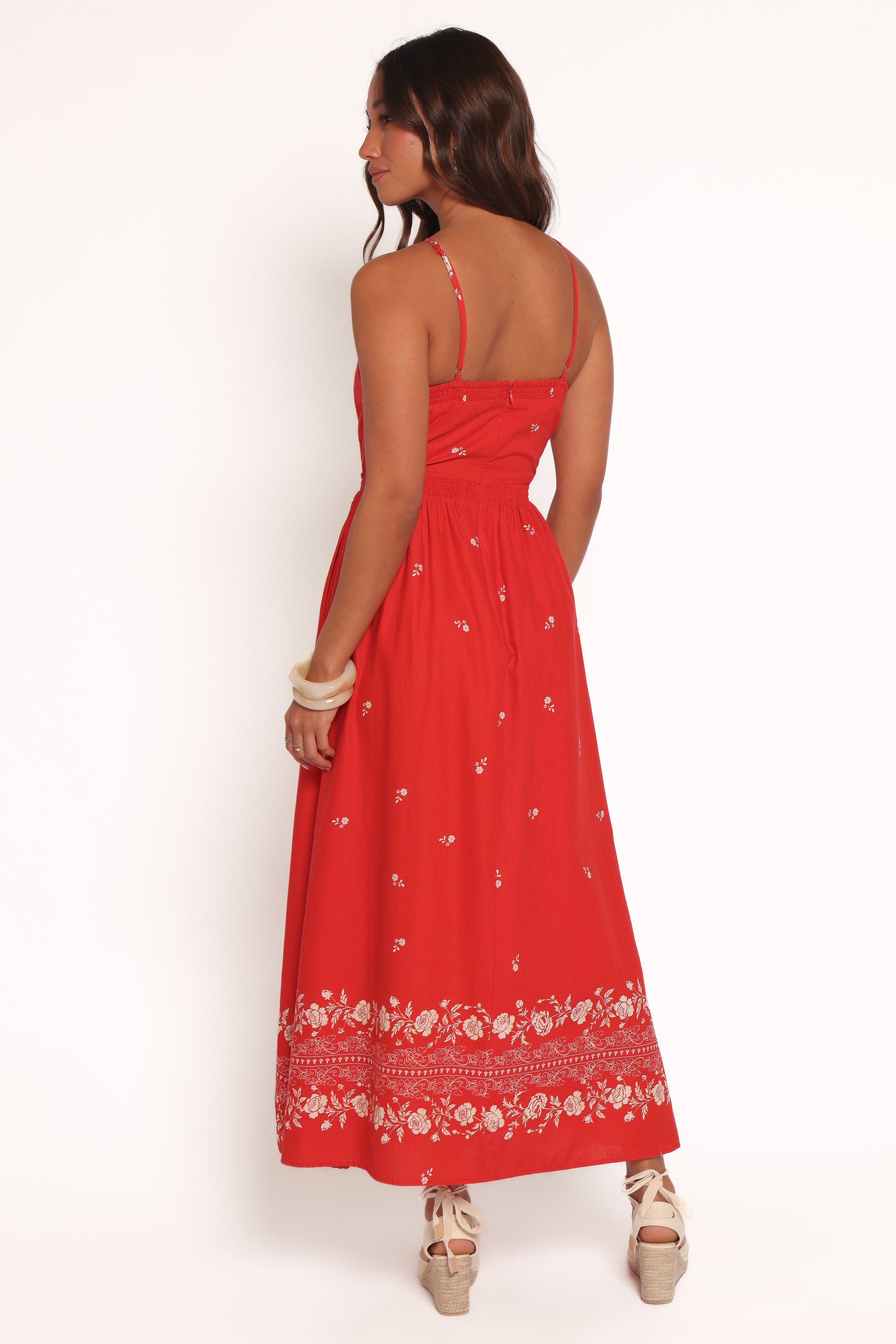 Petal and Pup USA DRESSES Madi Maxi Dress - Red Floral Bandana (Hold for Rack)