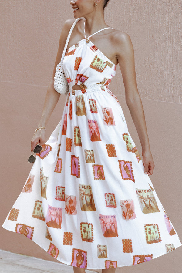 Petal and Pup USA DRESSES Madi Maxi Dress - White Multi (Hold for Amazon)