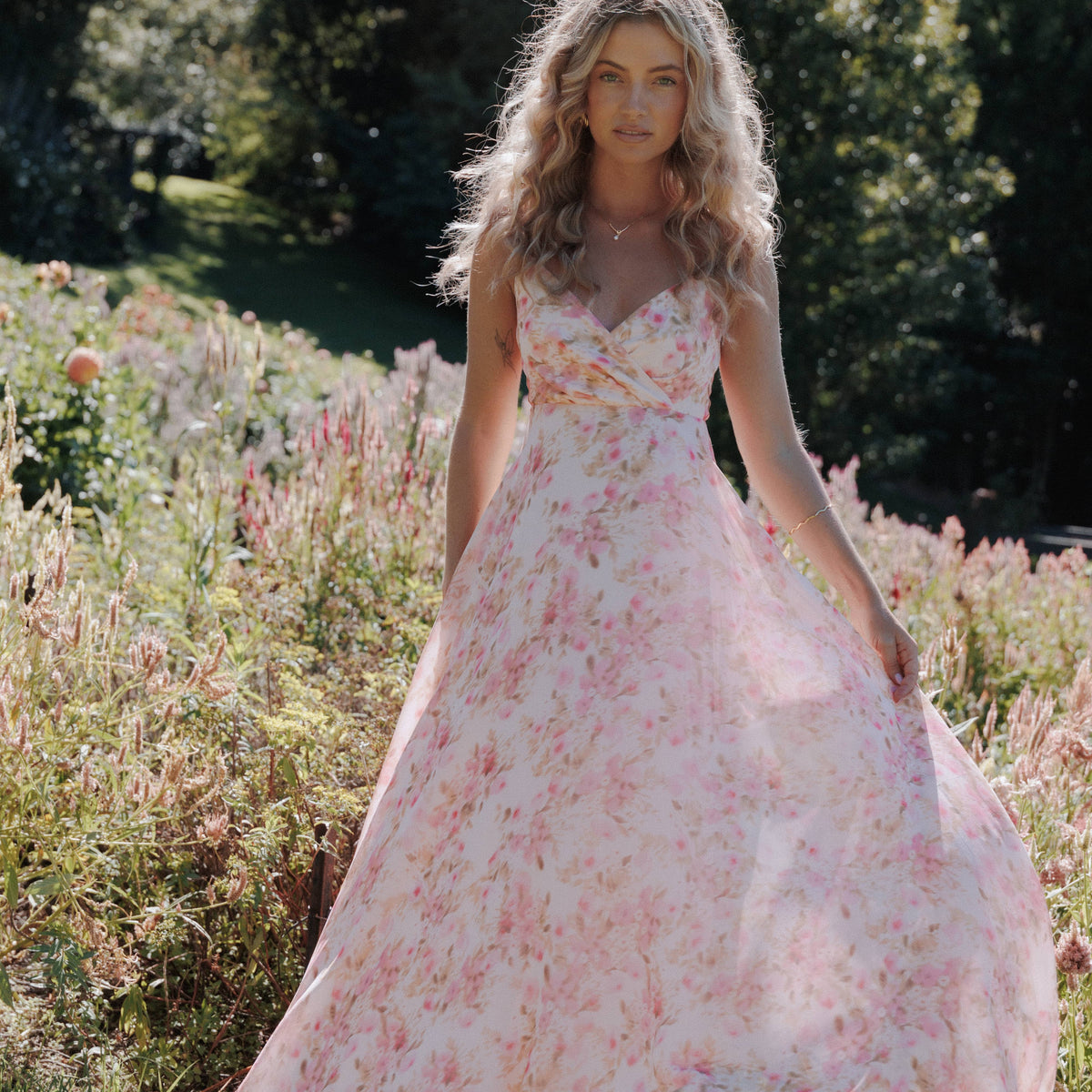 maxi marlowe dress pearl pink Madilyn Maxi Dress