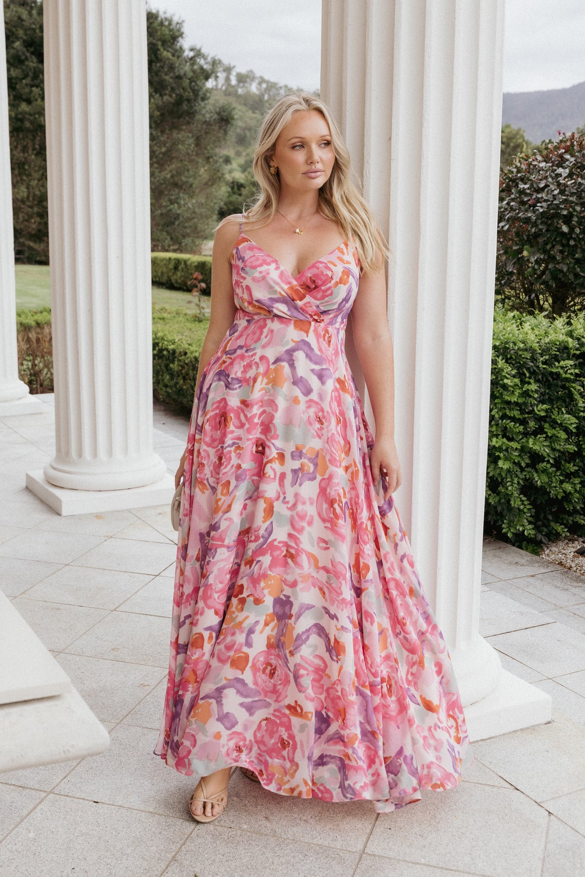Madilyn Maxi Dress - Multi Floral | Petal & Pup USA Madilyn Maxi Dress - Multi Floral | Petal & Pup USA