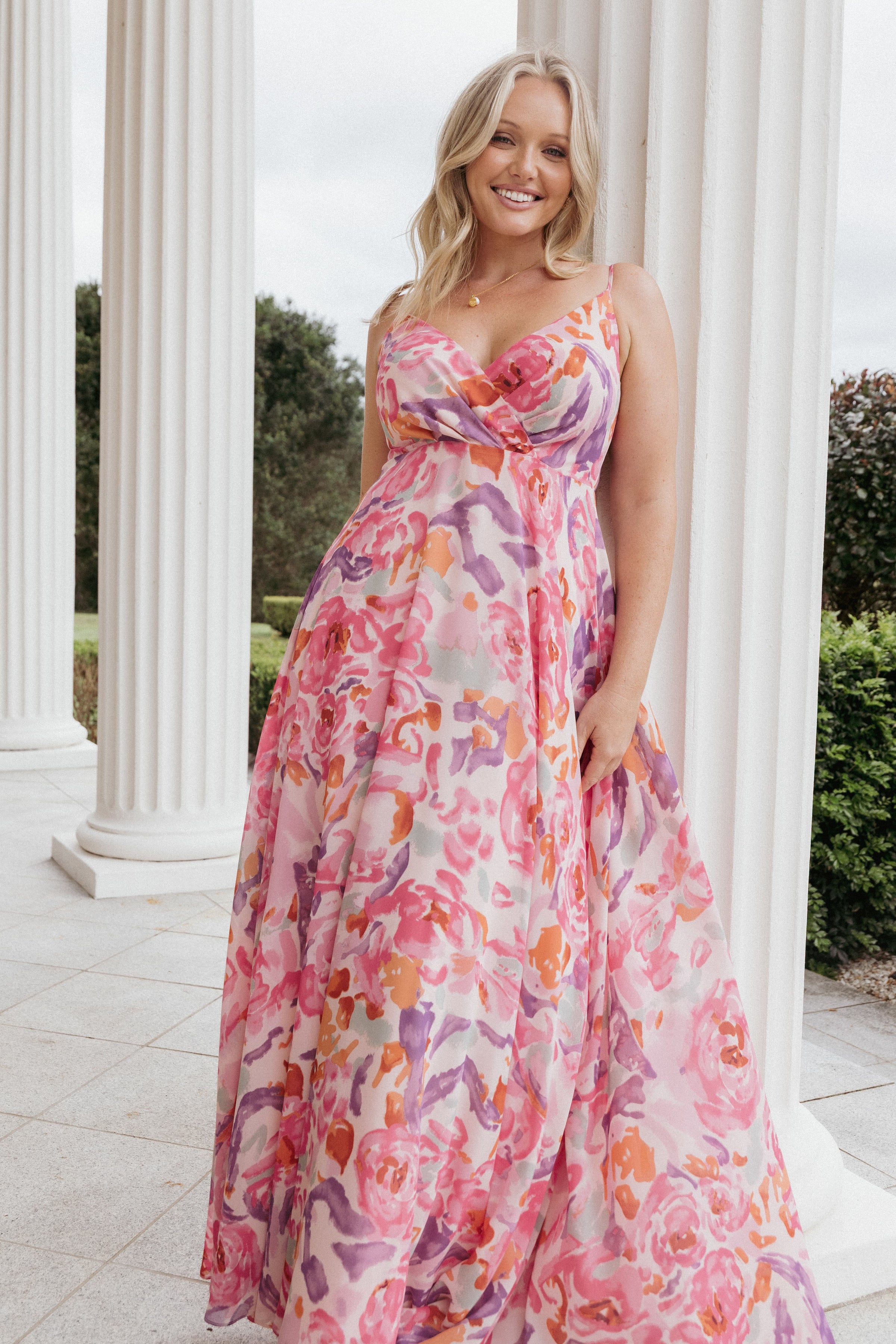Madilyn Maxi Dress - Multi Floral Madilyn Maxi Dress - Multi Floral