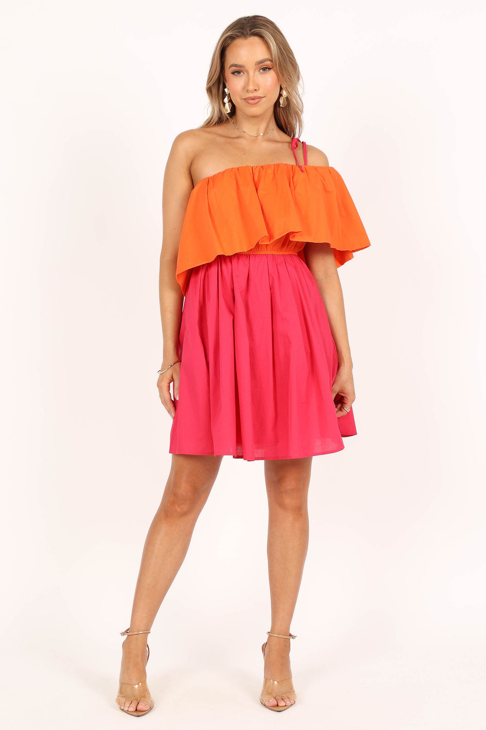 USA - Shoulder Dress & Pup Maeva Mini Petal Pink/Orange - One