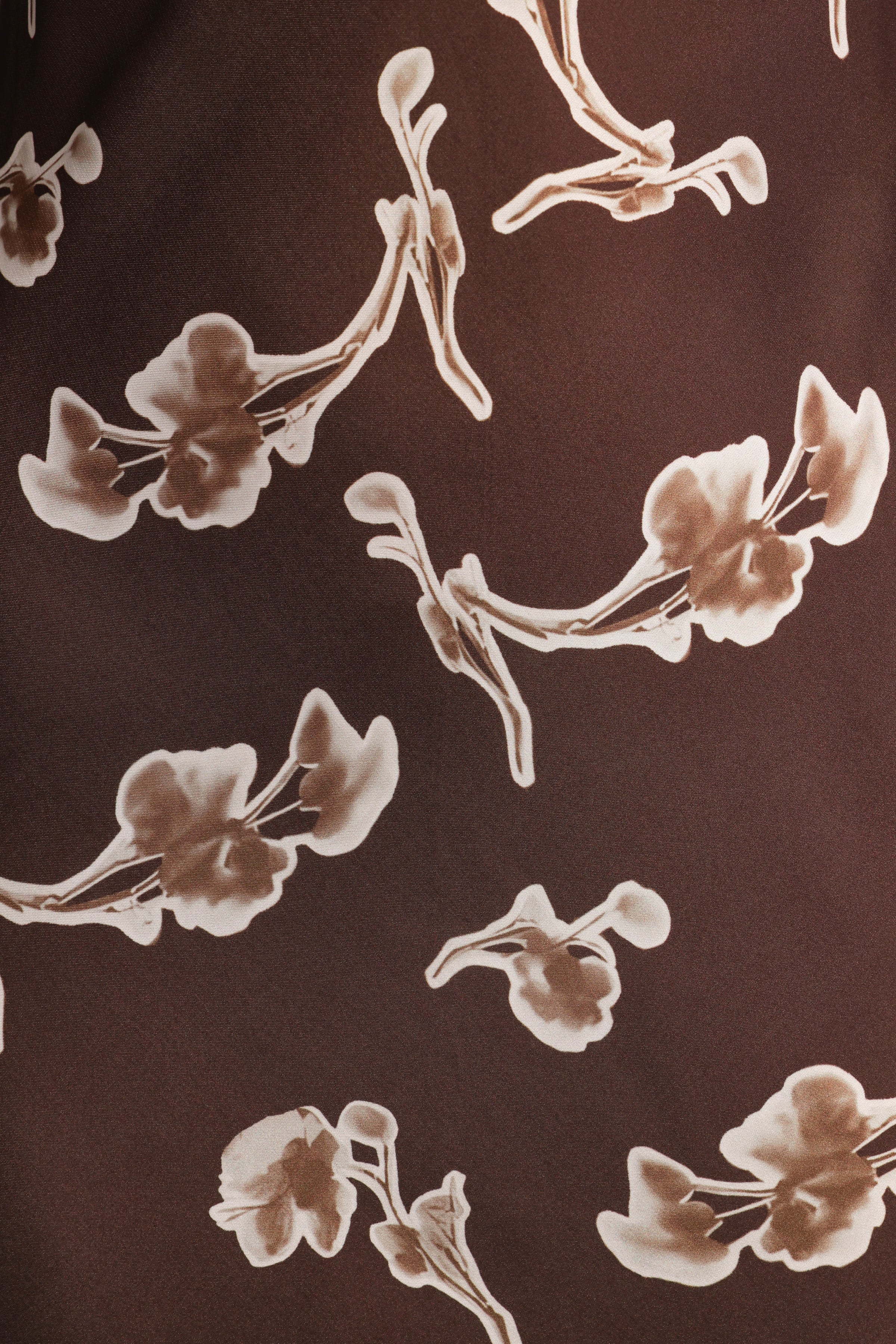 Petal and Pup USA DRESSES Maia Long Sleeve Maxi Dress - Chocolate Orchid