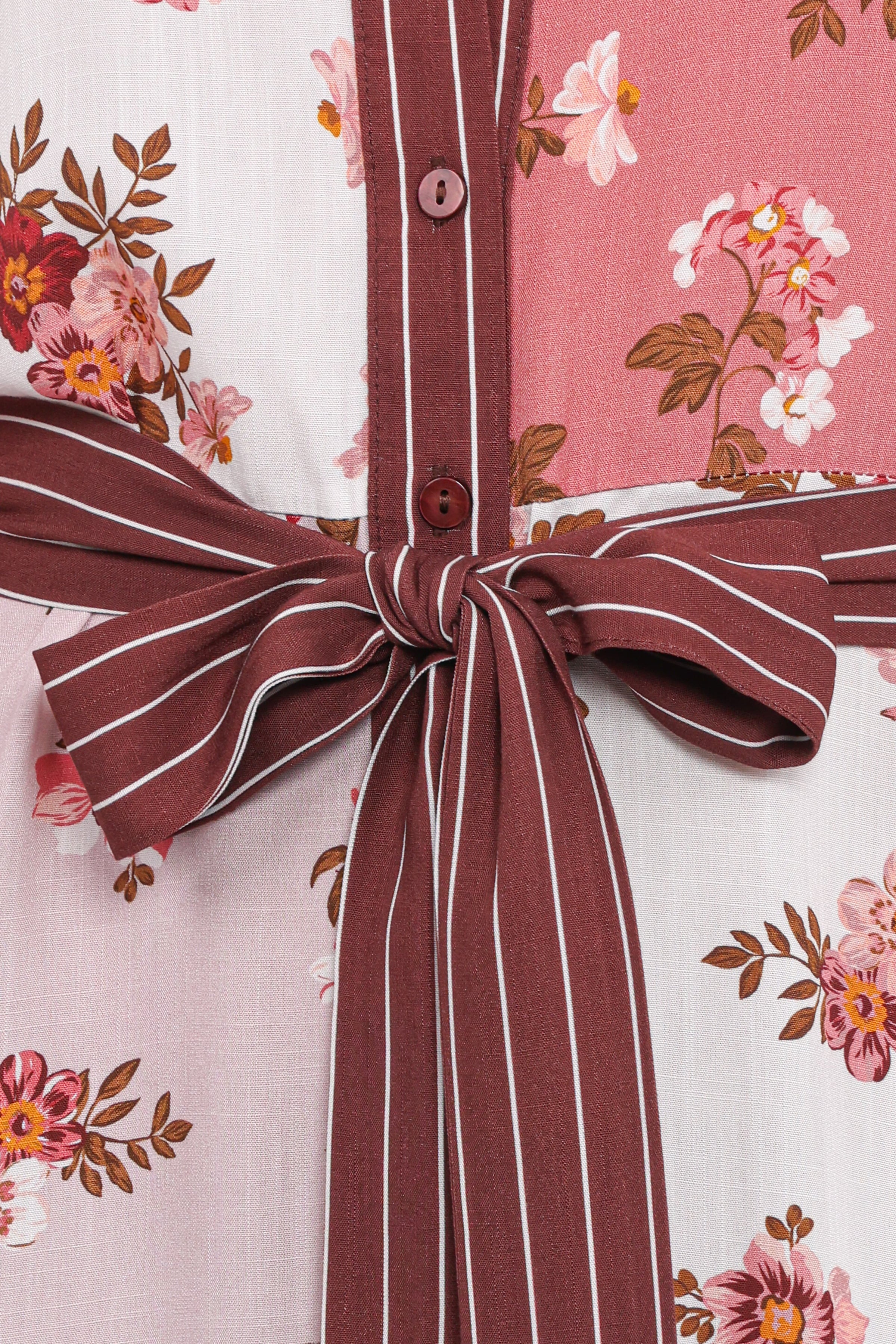 Petal and Pup USA DRESSES Maiden Long Sleeve Midi Dress - First Blush