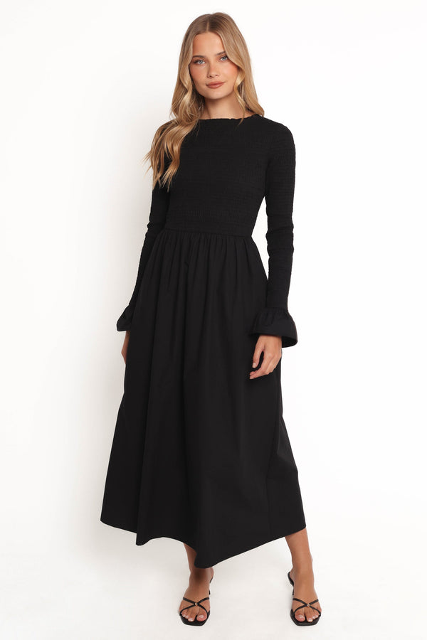 Petal and Pup Women's Mateo Long Sleeve Denim Dress - Black Petal and Pup Women's Mateo Long Sleeve Denim Dress - Black