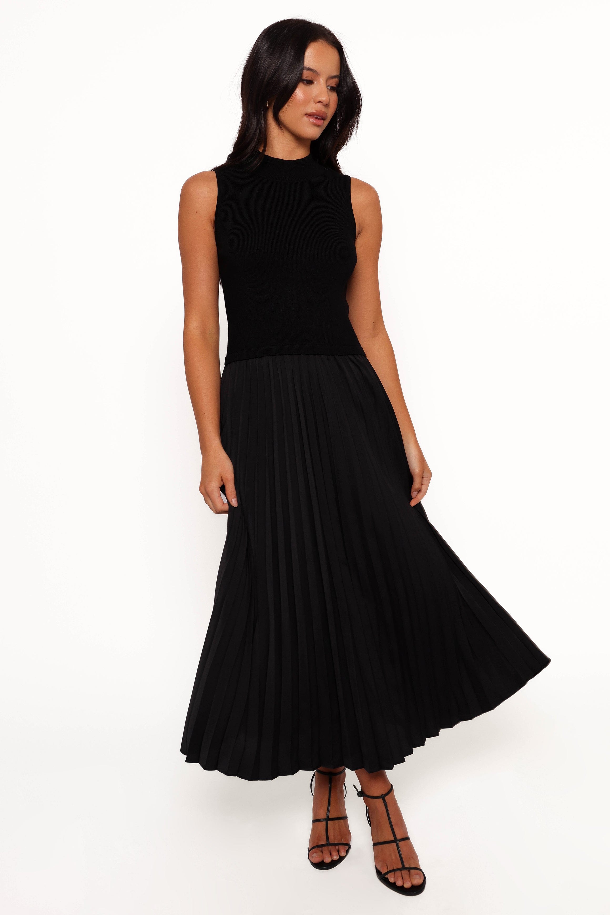 Petal and Pup USA DRESSES Maisey Midi Dress - Black