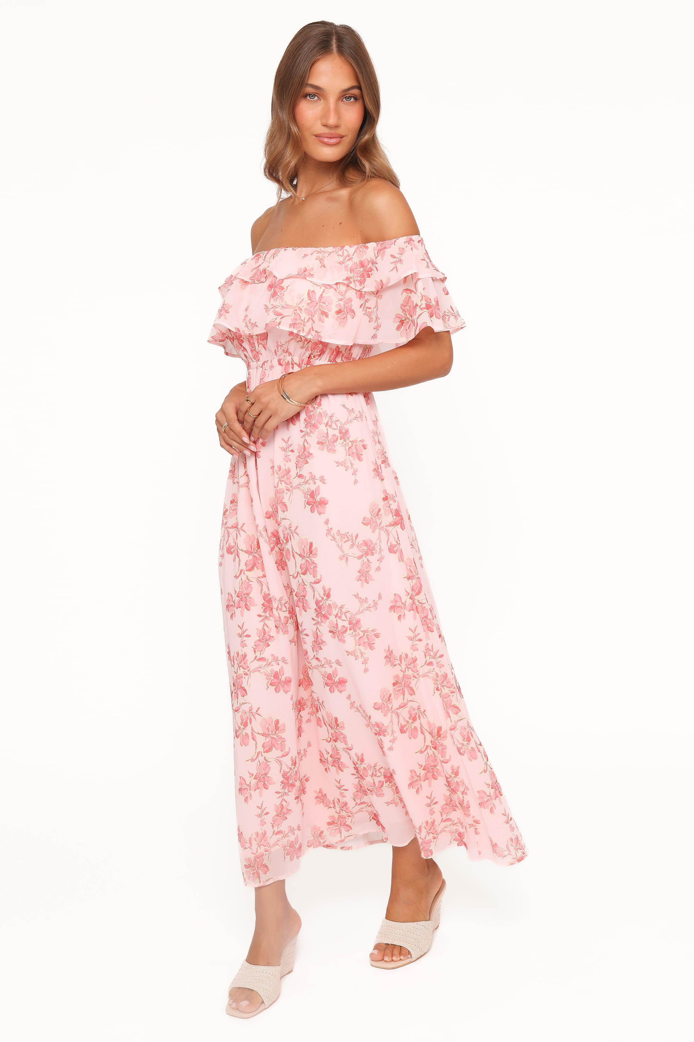 Petal and Pup USA DRESSES Majesty Maxi Dress - Rose Pink Floral