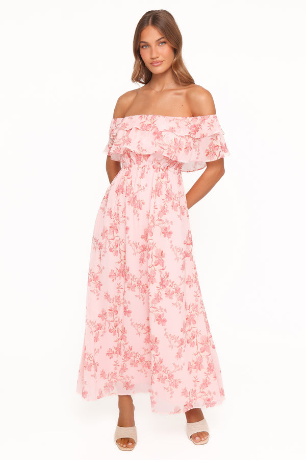 Petal and Pup USA DRESSES Majesty Maxi Dress - Rose Pink Floral
